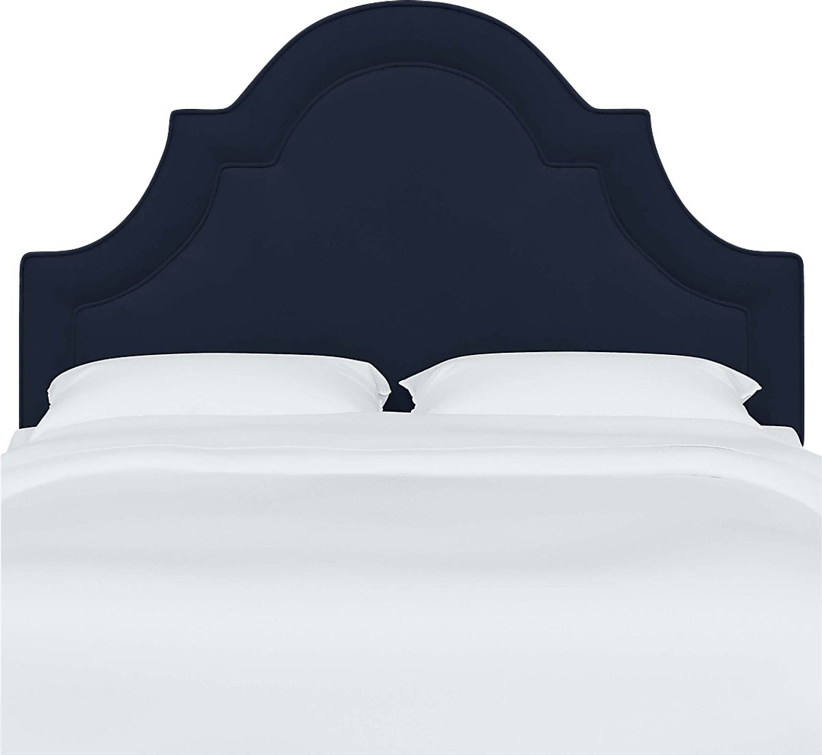 Aldimo Blue Linen,Polyester Fabric Twin Headboard | Rooms to Go