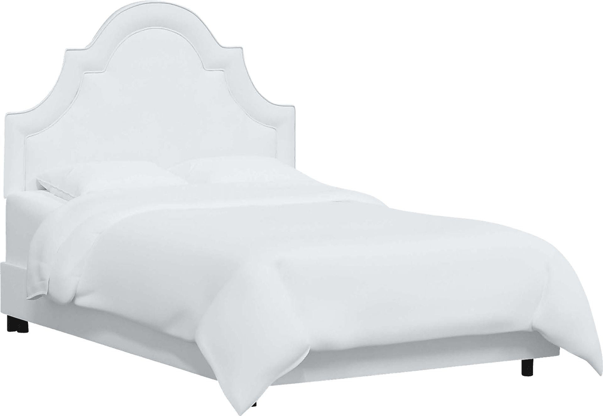 Aldimo White Queen Bed - Image 1
