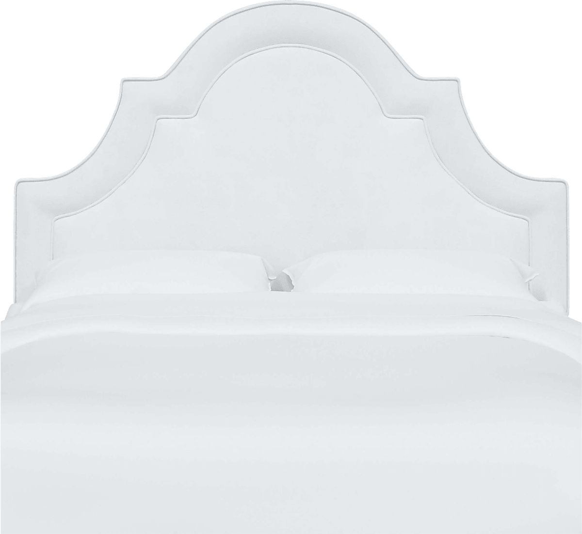 Aldimo White Linen,Polyester Fabric Twin Headboard | Rooms to Go