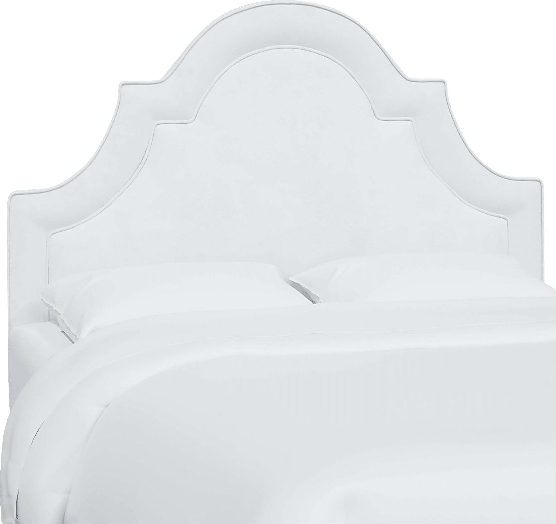 Aldimo White Twin Headboard