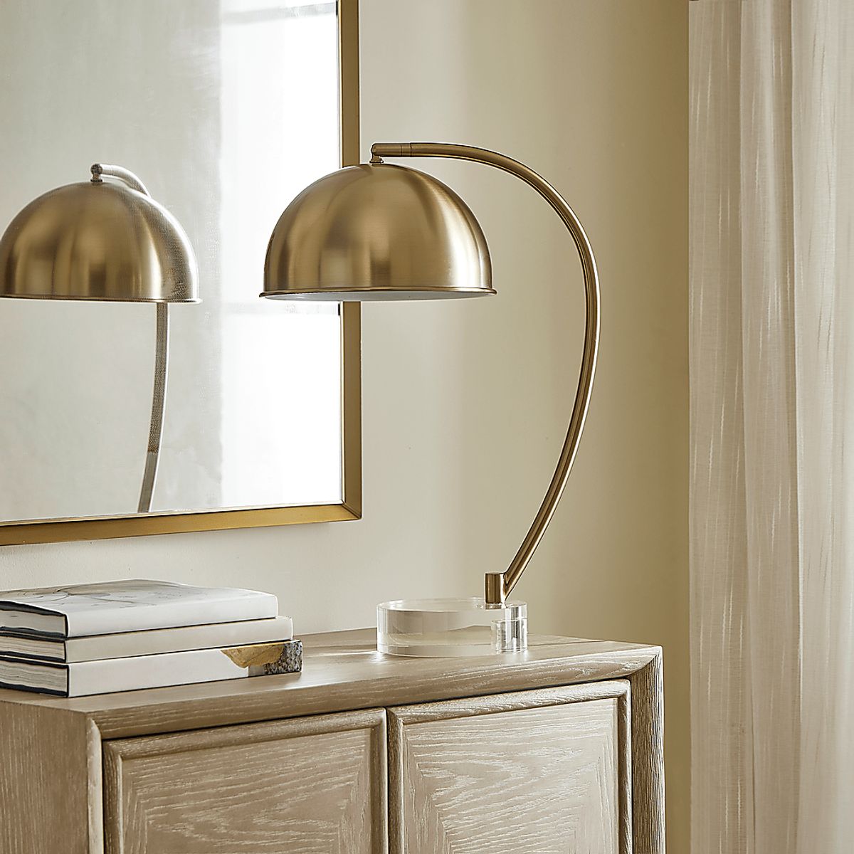 Aldone Brass Yellow Table Lamp | Rooms to Go