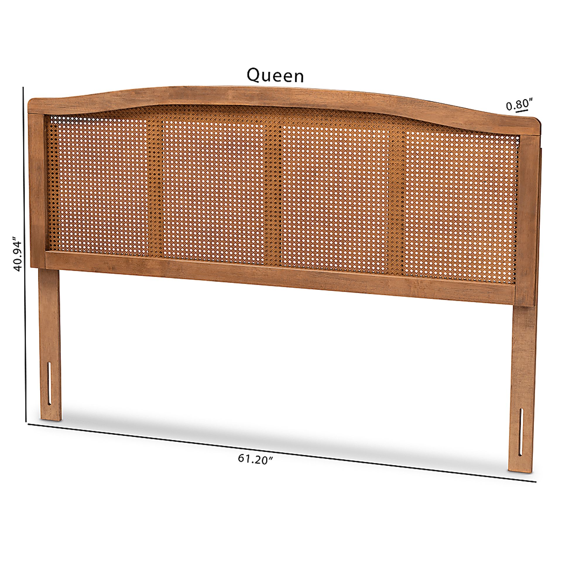 Aldrich Walnut Queen Headbord - Image 6