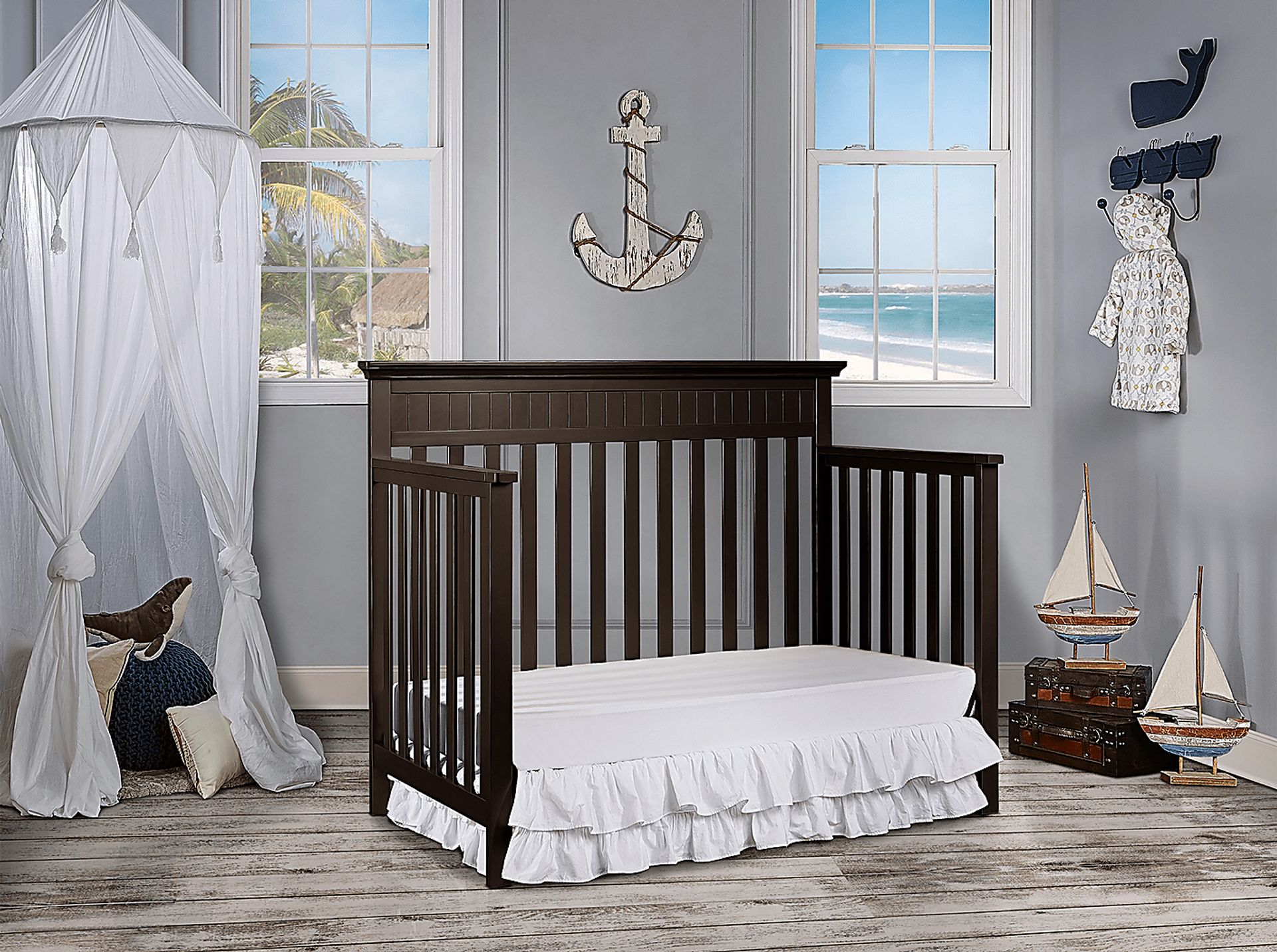 Aldridge Mocha Convertible Crib - Image 8