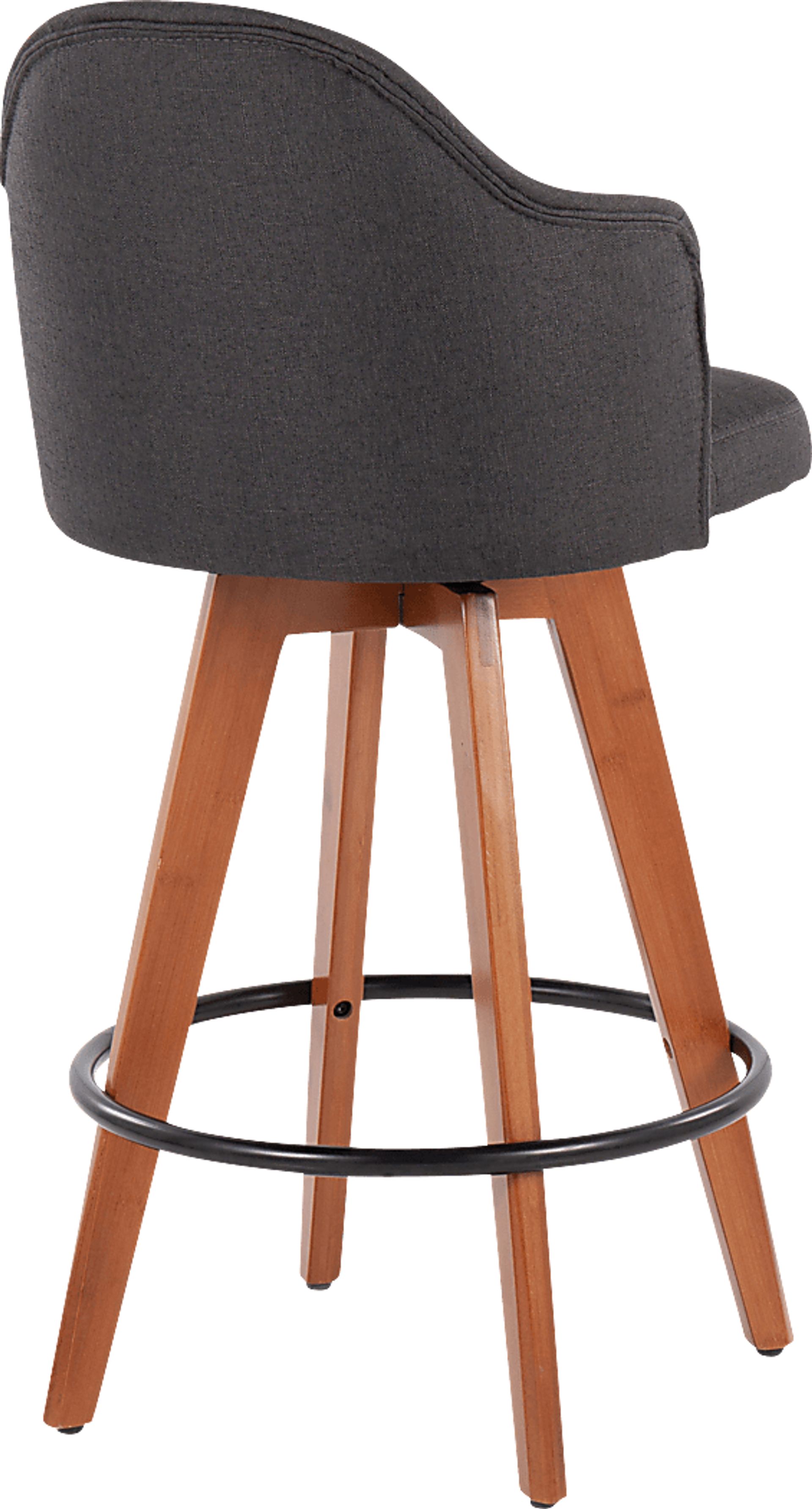 Aleiah Charcoal Counter Height Stool, Set of 2 - Image 4