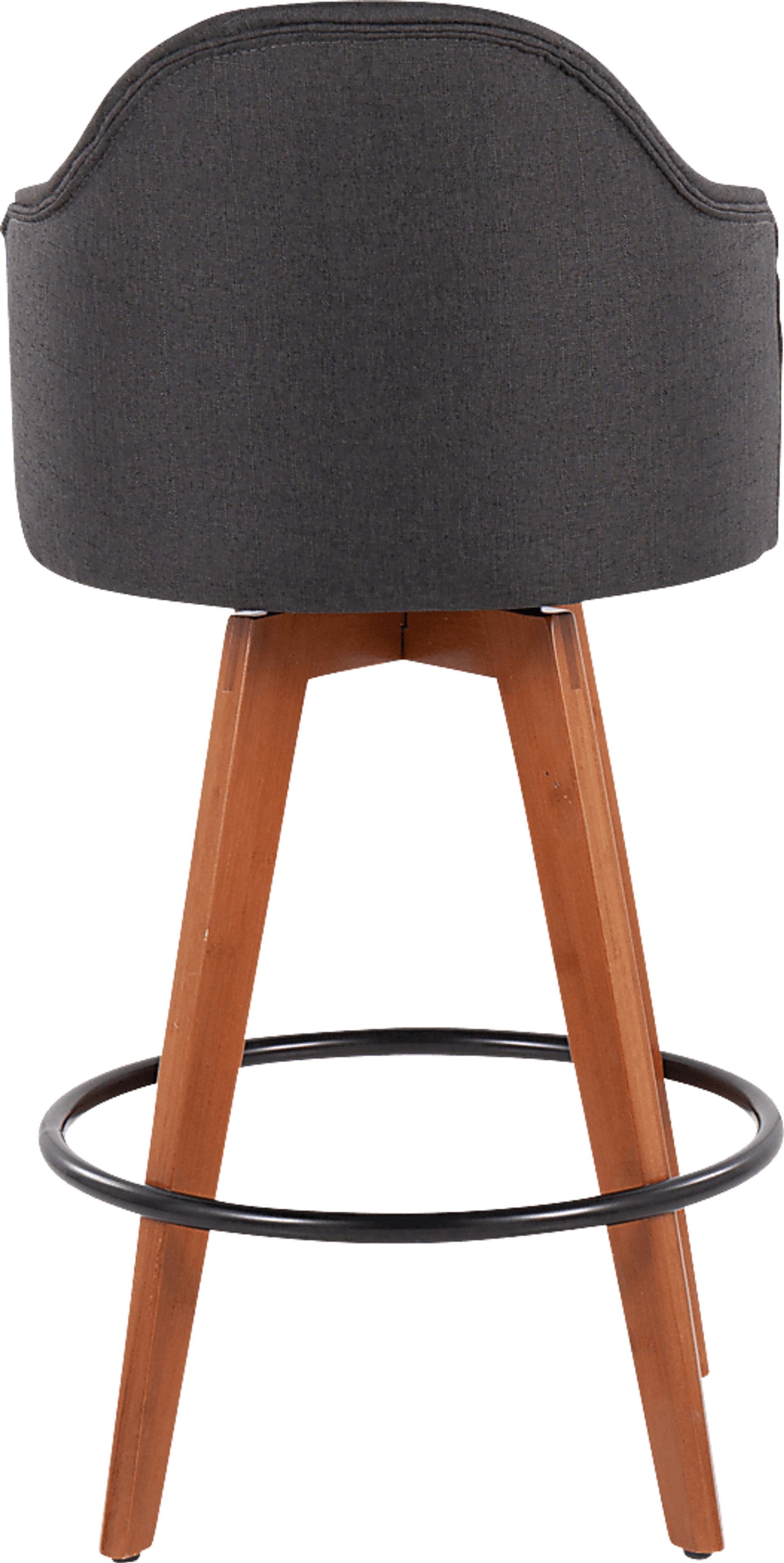 Aleiah Charcoal Counter Height Stool, Set of 2 - Image 5