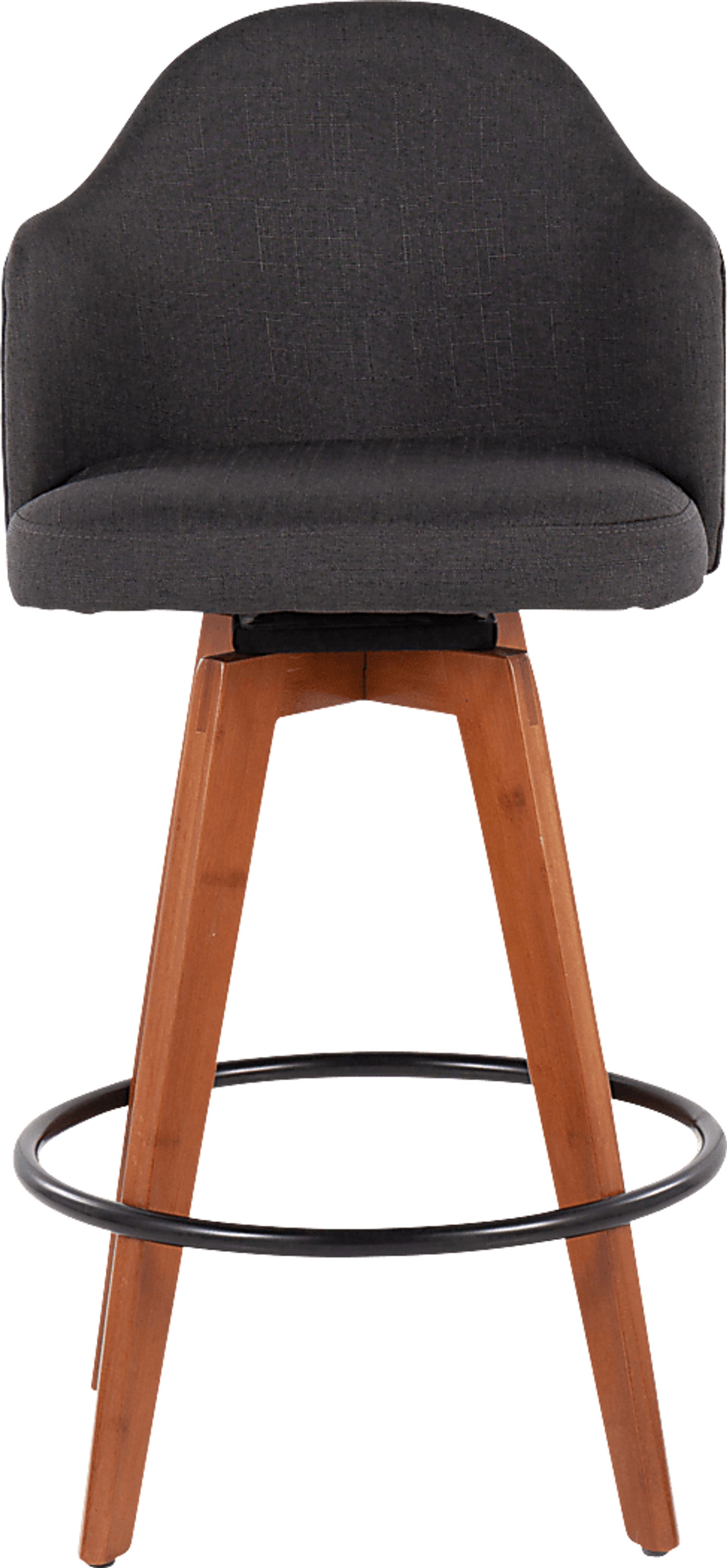 Aleiah Charcoal Counter Height Stool, Set of 2 - Image 6