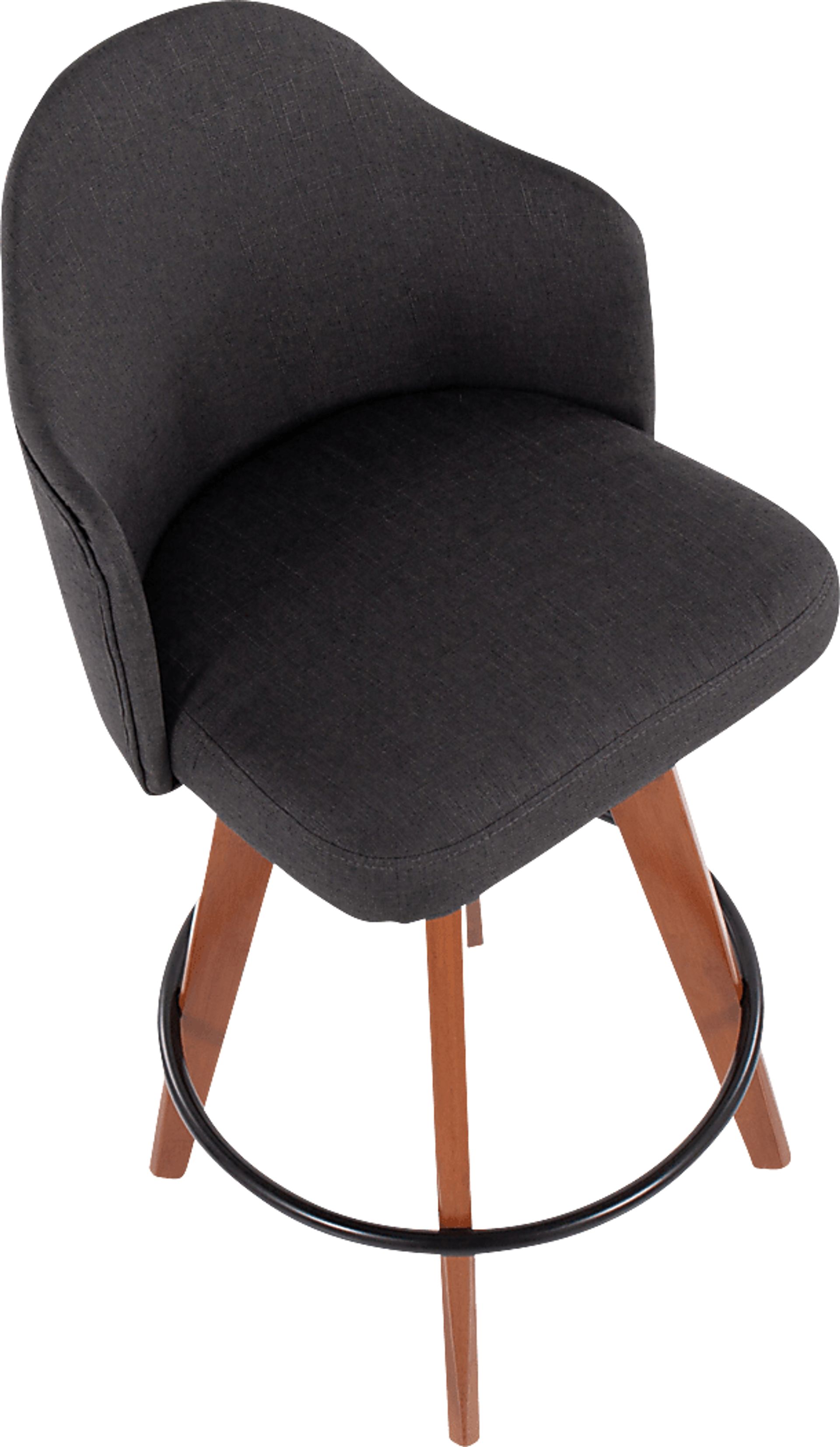 Aleiah Charcoal Counter Height Stool, Set of 2 - Image 7