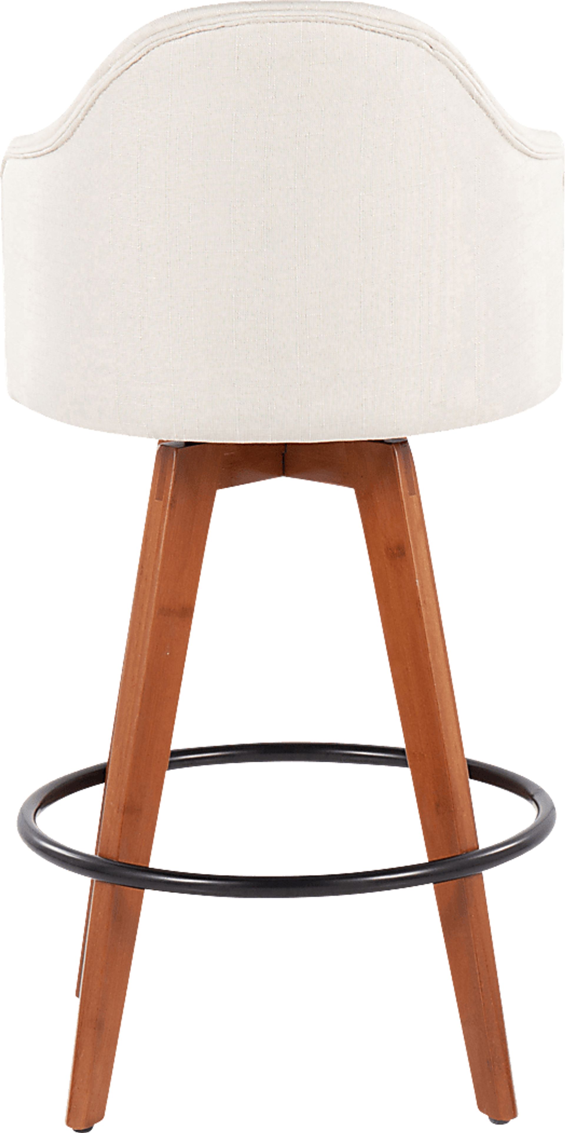 Aleiah Cream Counter Height Stool, Set of 2 - Image 5