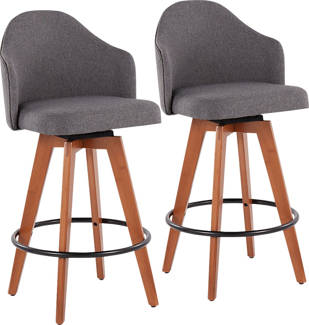 Aleiah Gray Counter Height Stool, Set of 2