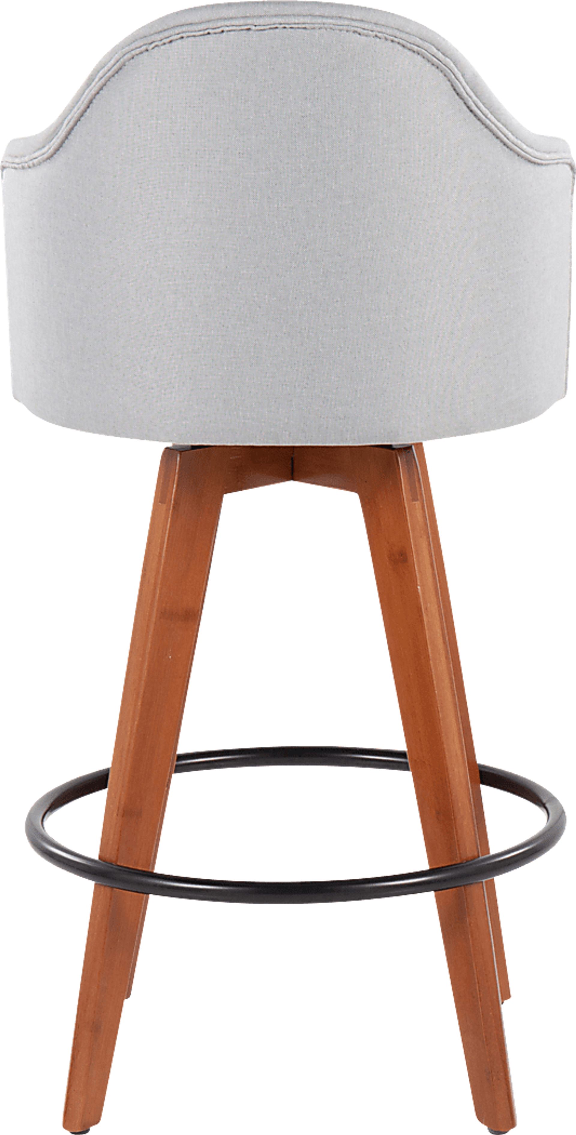 Aleiah Light Gray Counter Height Stool, Set of 2 - Image 5