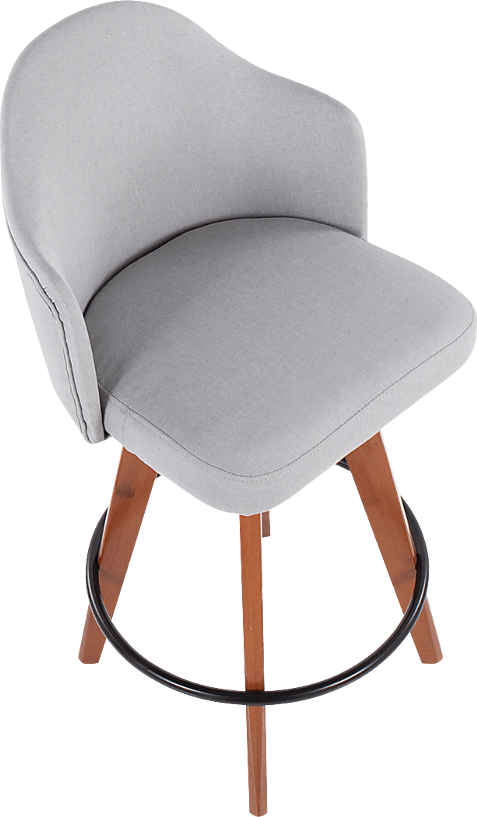 Aleiah Light Gray Counter Height Stool, Set of 2 - Image 7