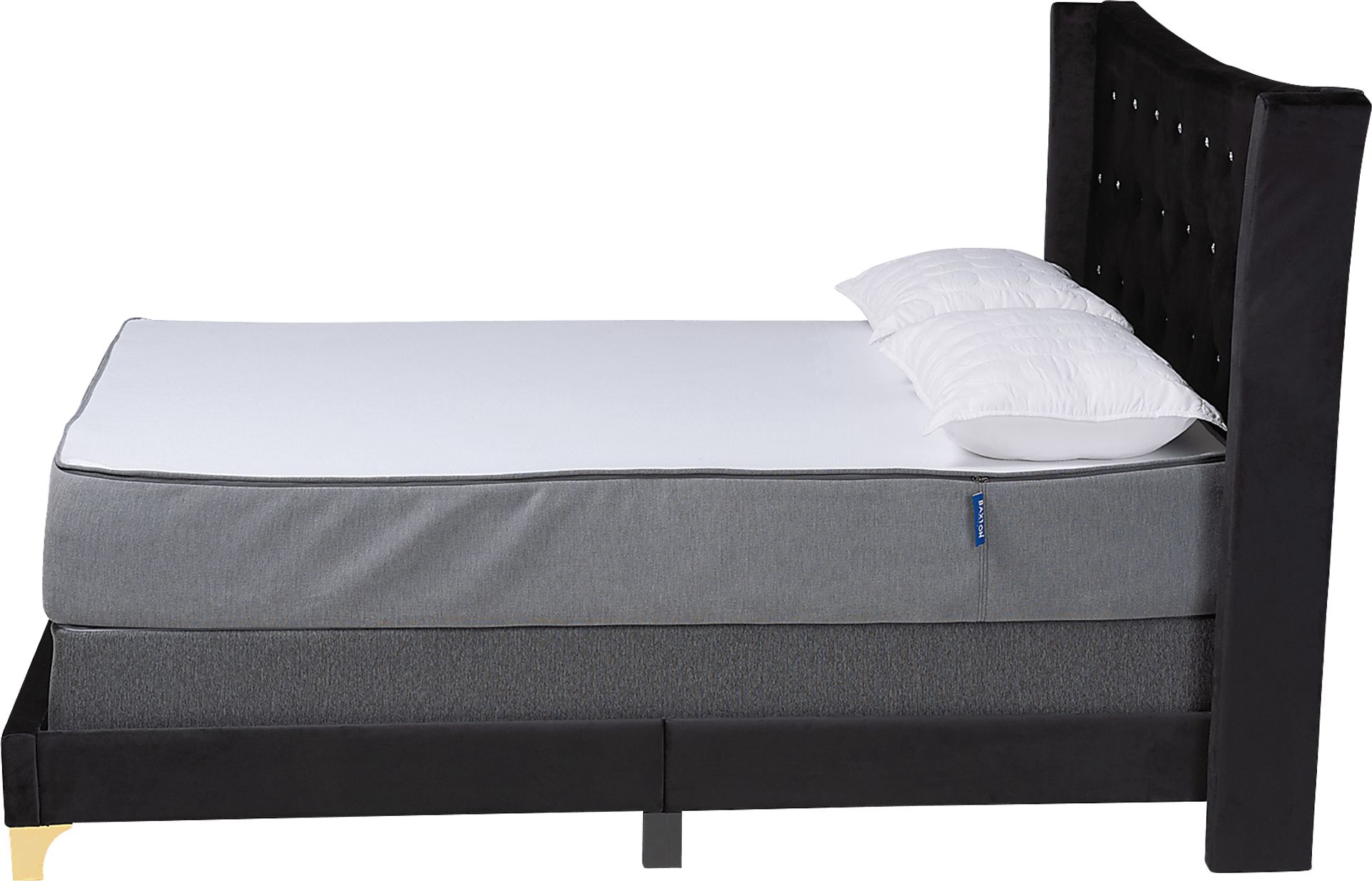 Aleida Black Queen Bed - Image 3