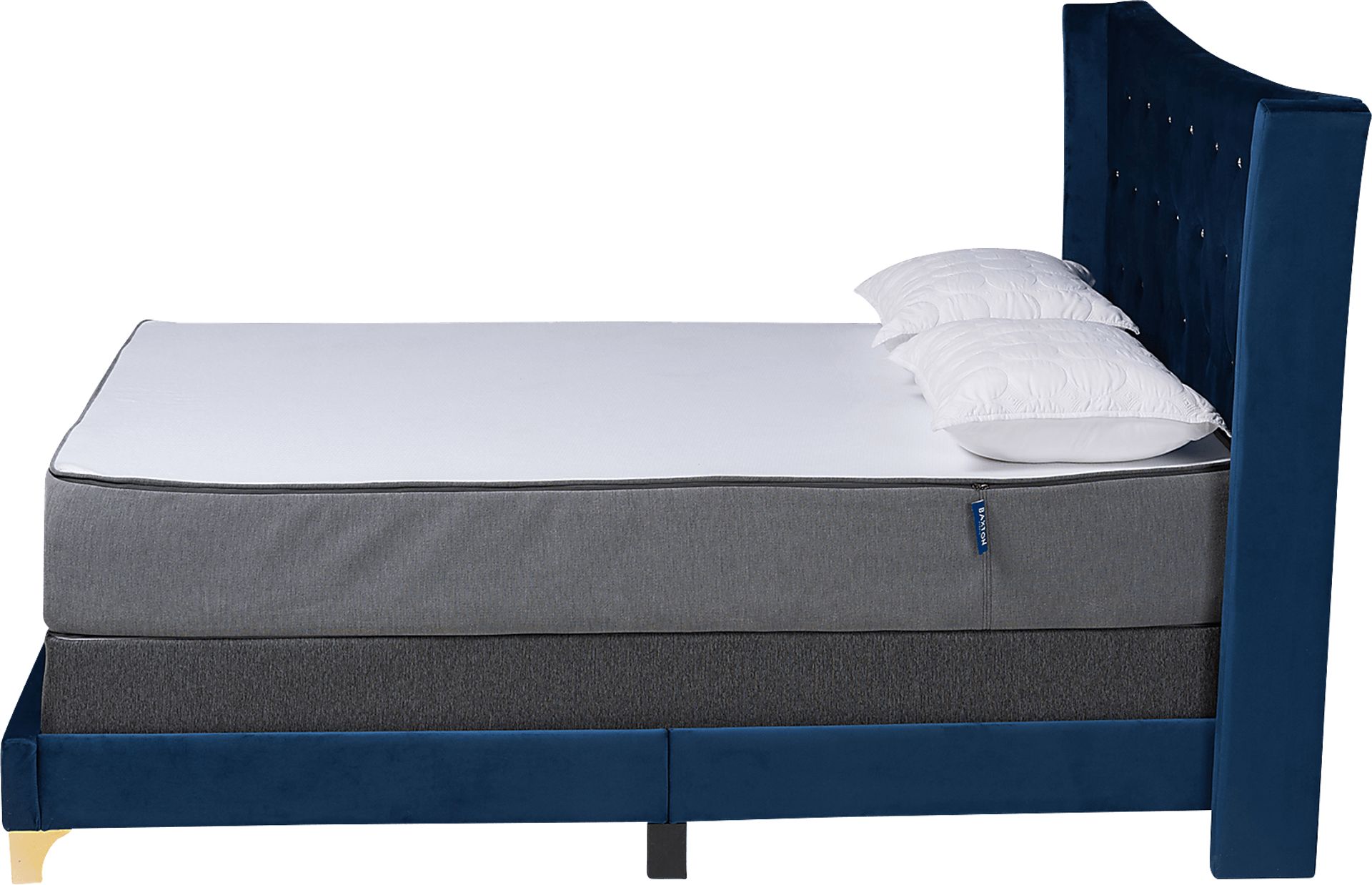 Aleida Blue Queen Bed - Image 3