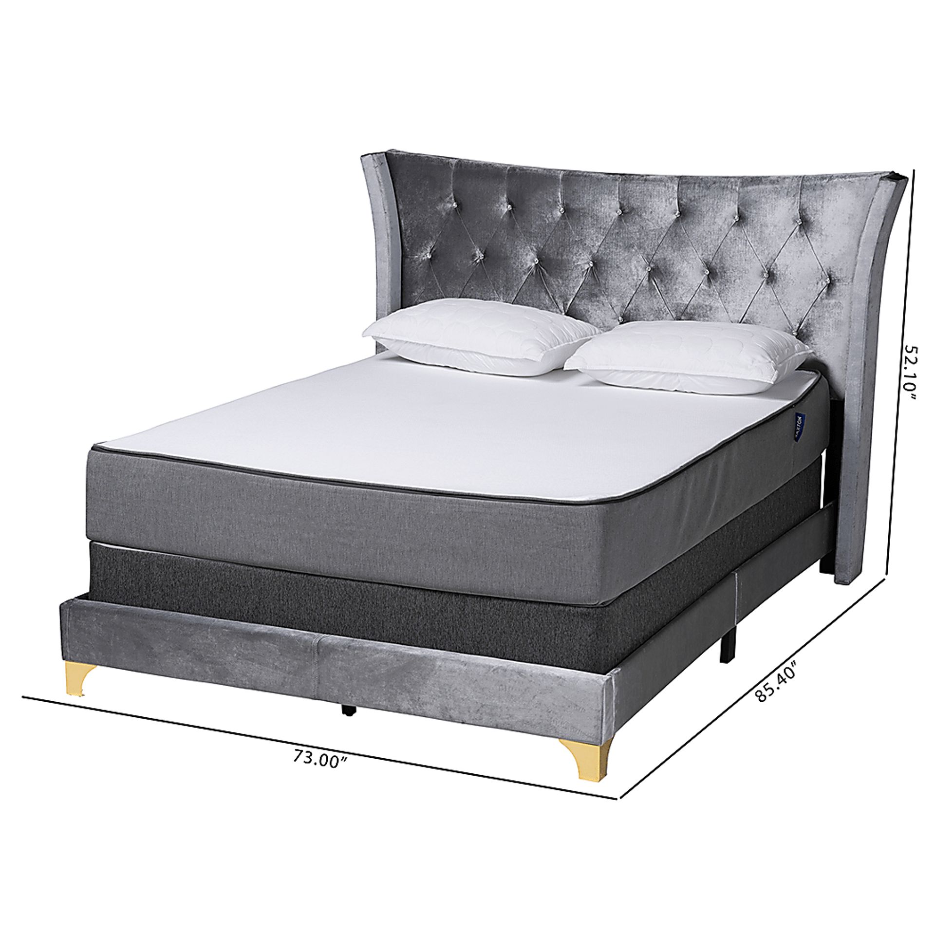 Aleida Gray Queen Bed - Image 9