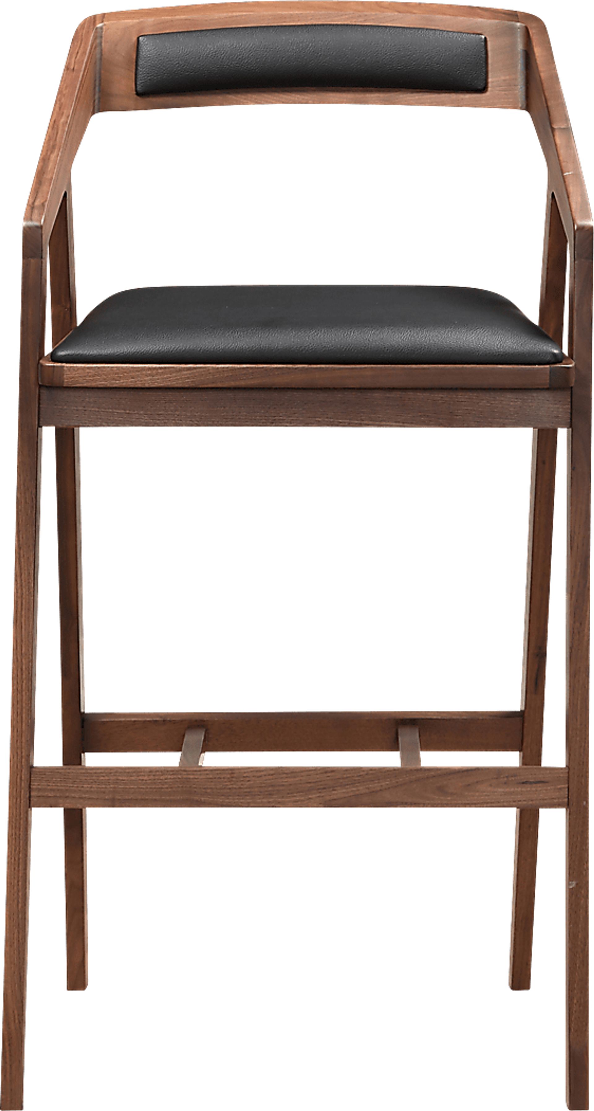 Alekai Walnut Barstool - Image 2
