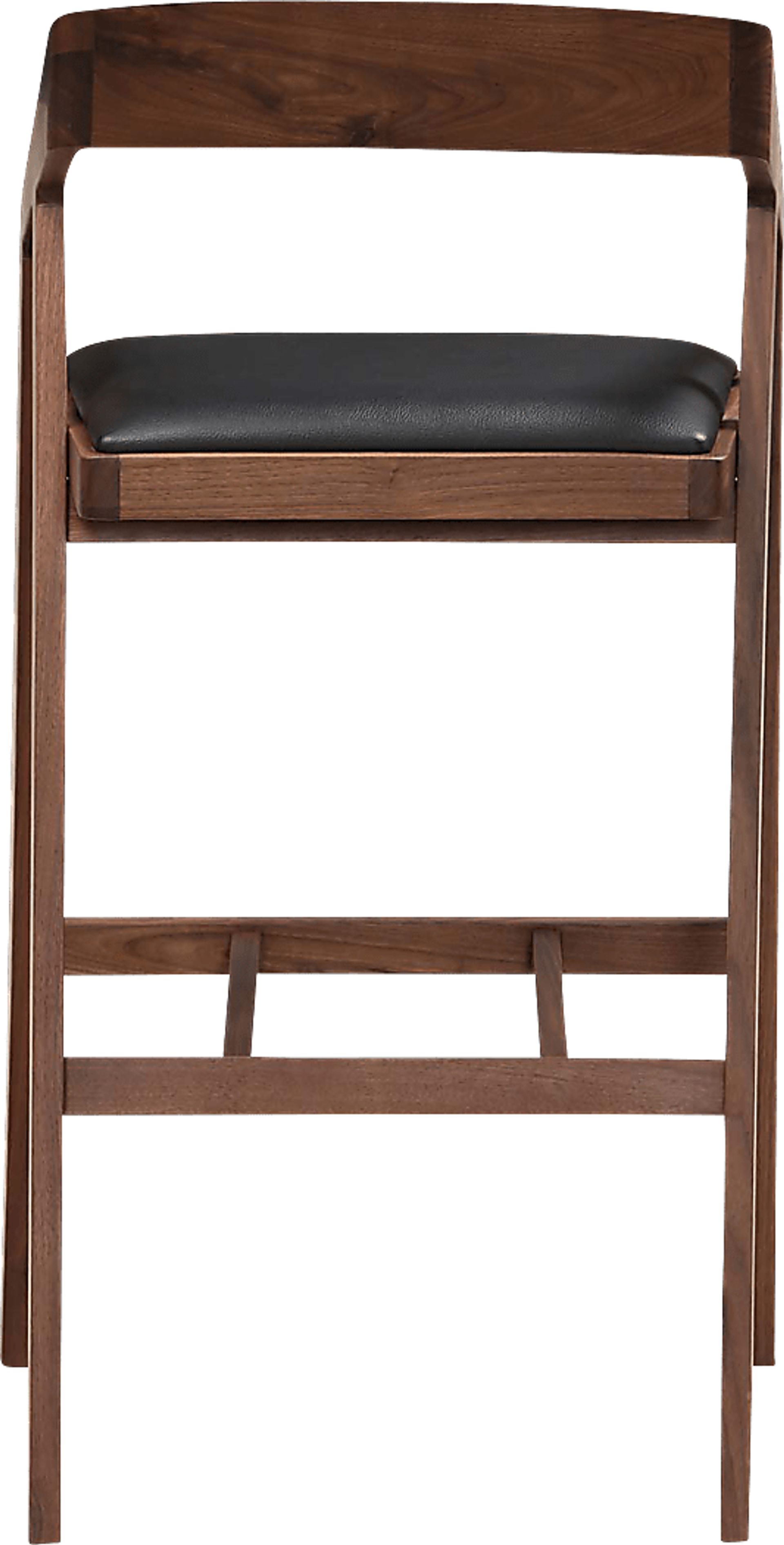 Alekai Walnut Barstool - Image 3