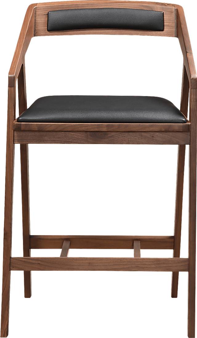 Alekai Walnut Counter Height Stool - Thumbnail - Image 2