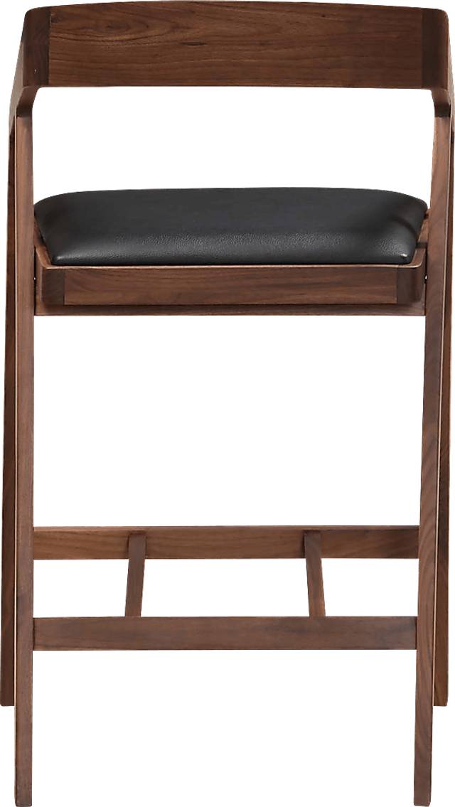 Alekai Walnut Counter Height Stool - Thumbnail - Image 3