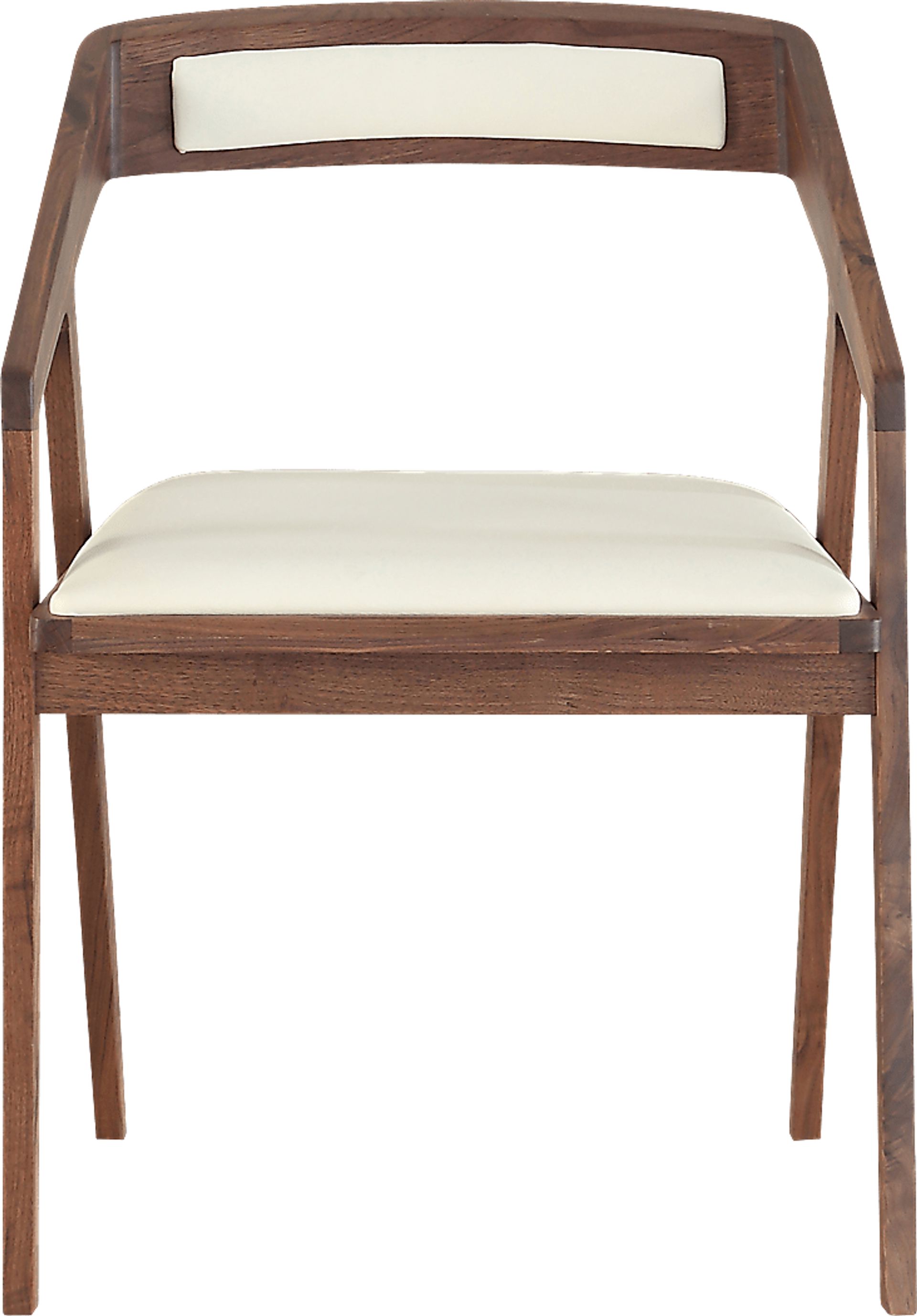 Alekai White Arm Chair - Image 2