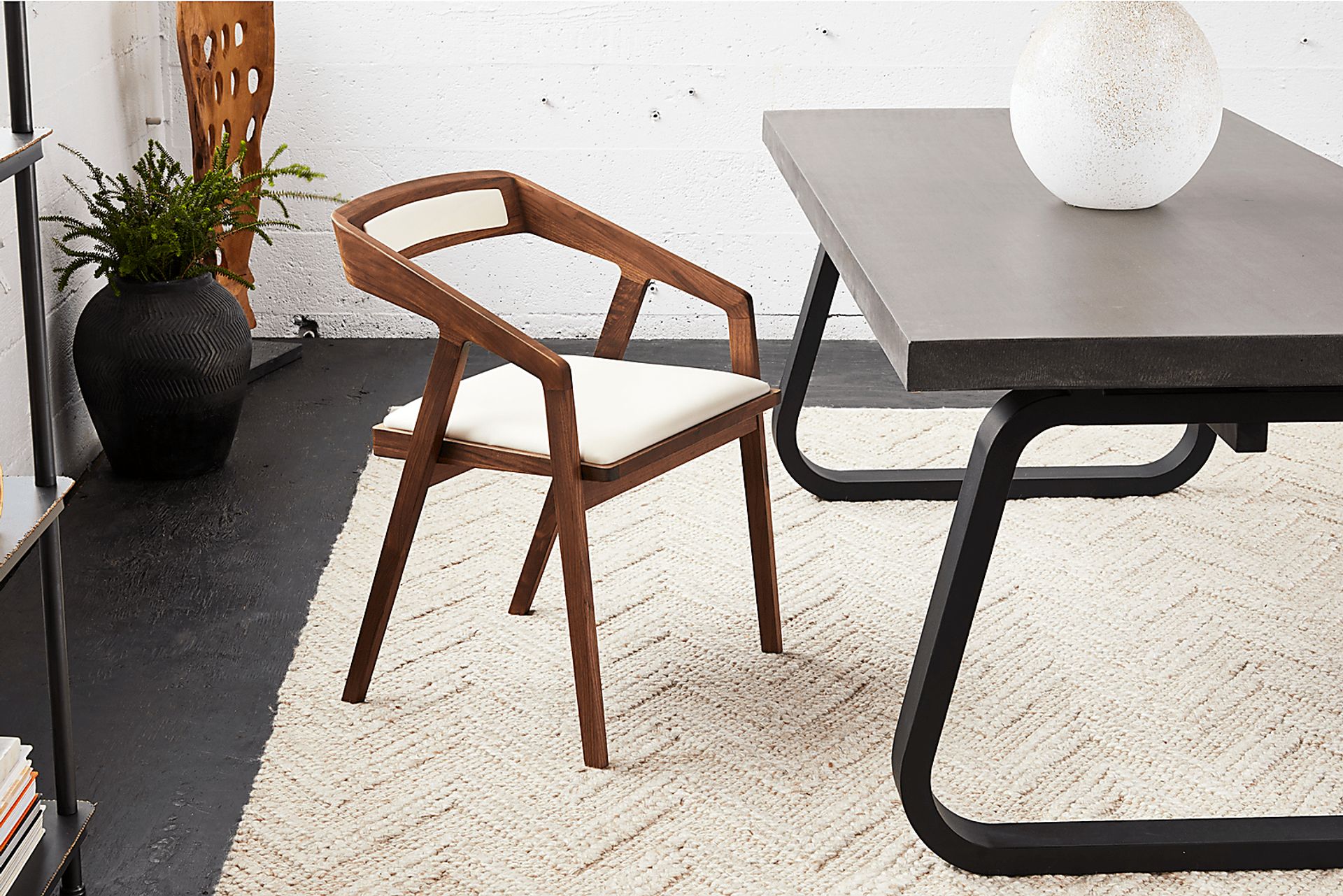 Alekai White Arm Chair - Image 5