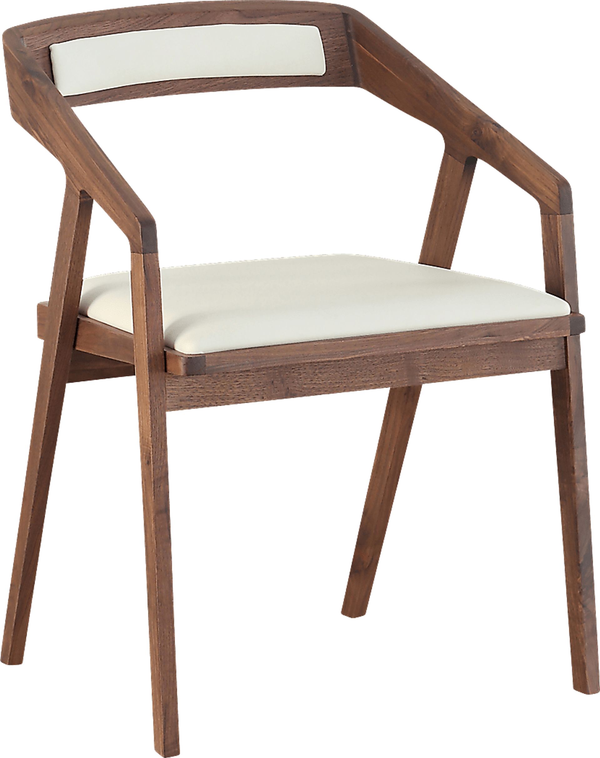 Alekai White Arm Chair - Image 1