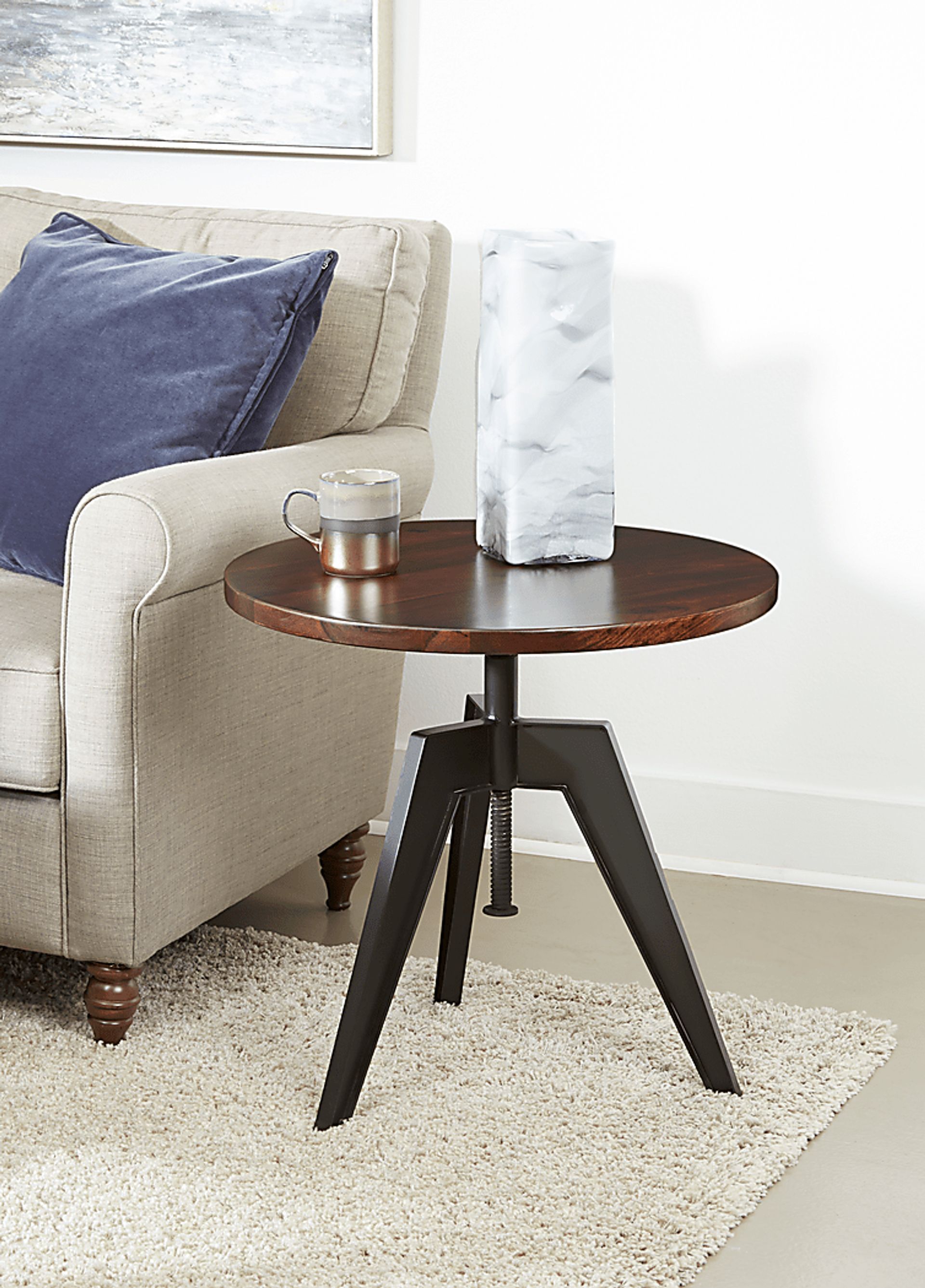 Alellow Brown Accent Table - Image 5