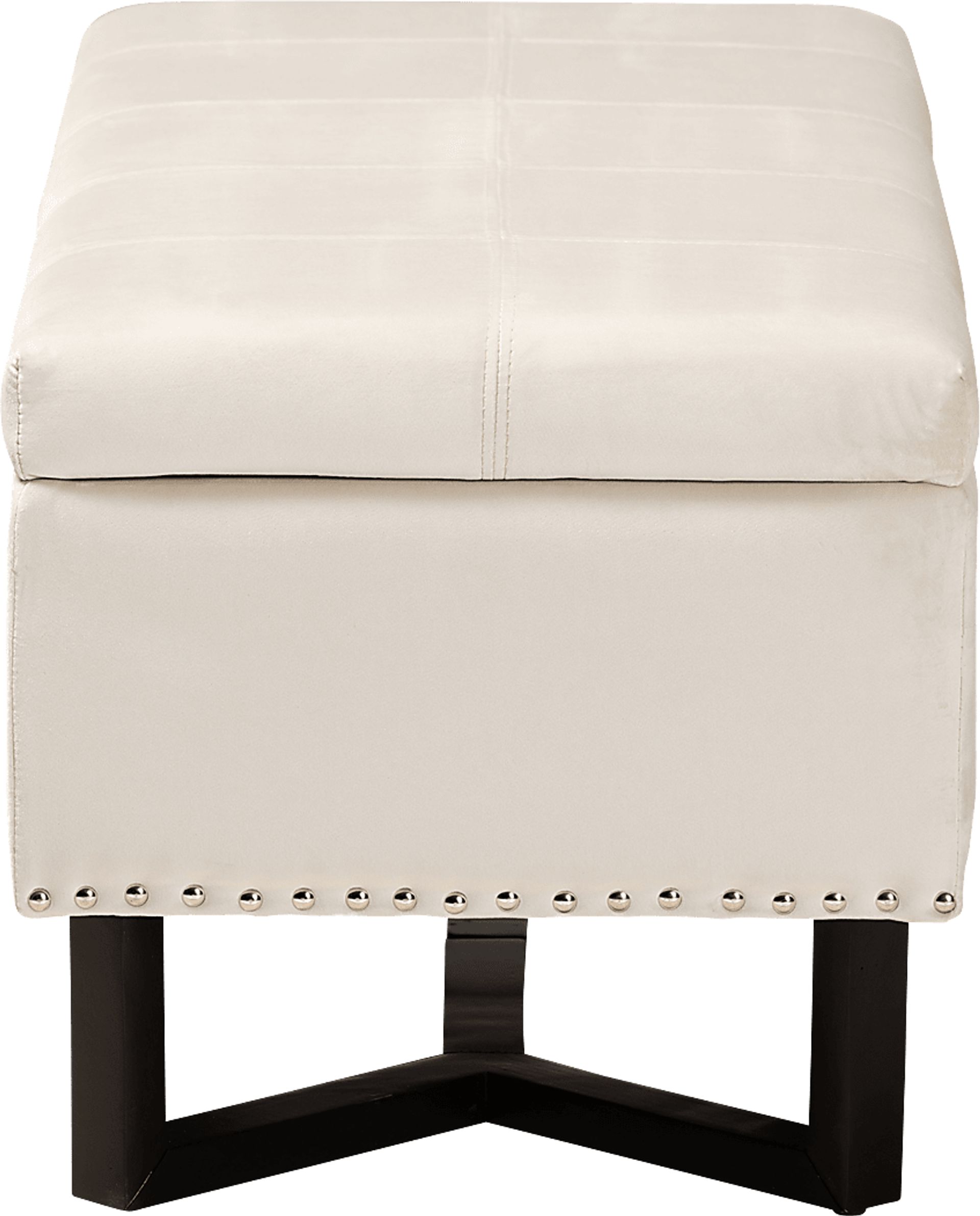 Alema Beige Storage Ottoman - Image 4