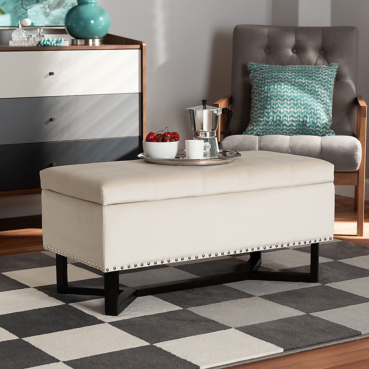 Alema Storage Ottoman