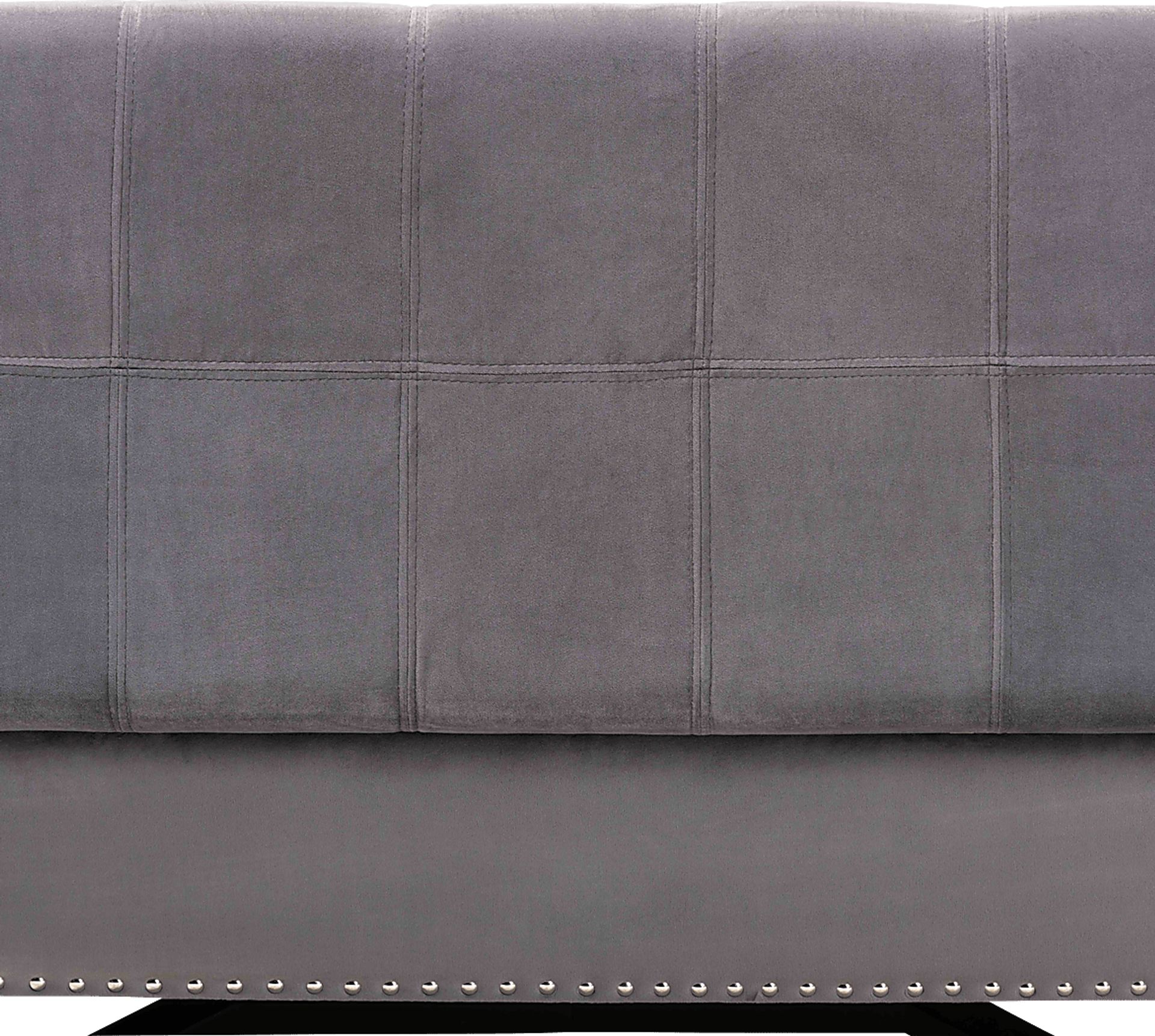 Alema Gray Storage Ottoman - Image 6