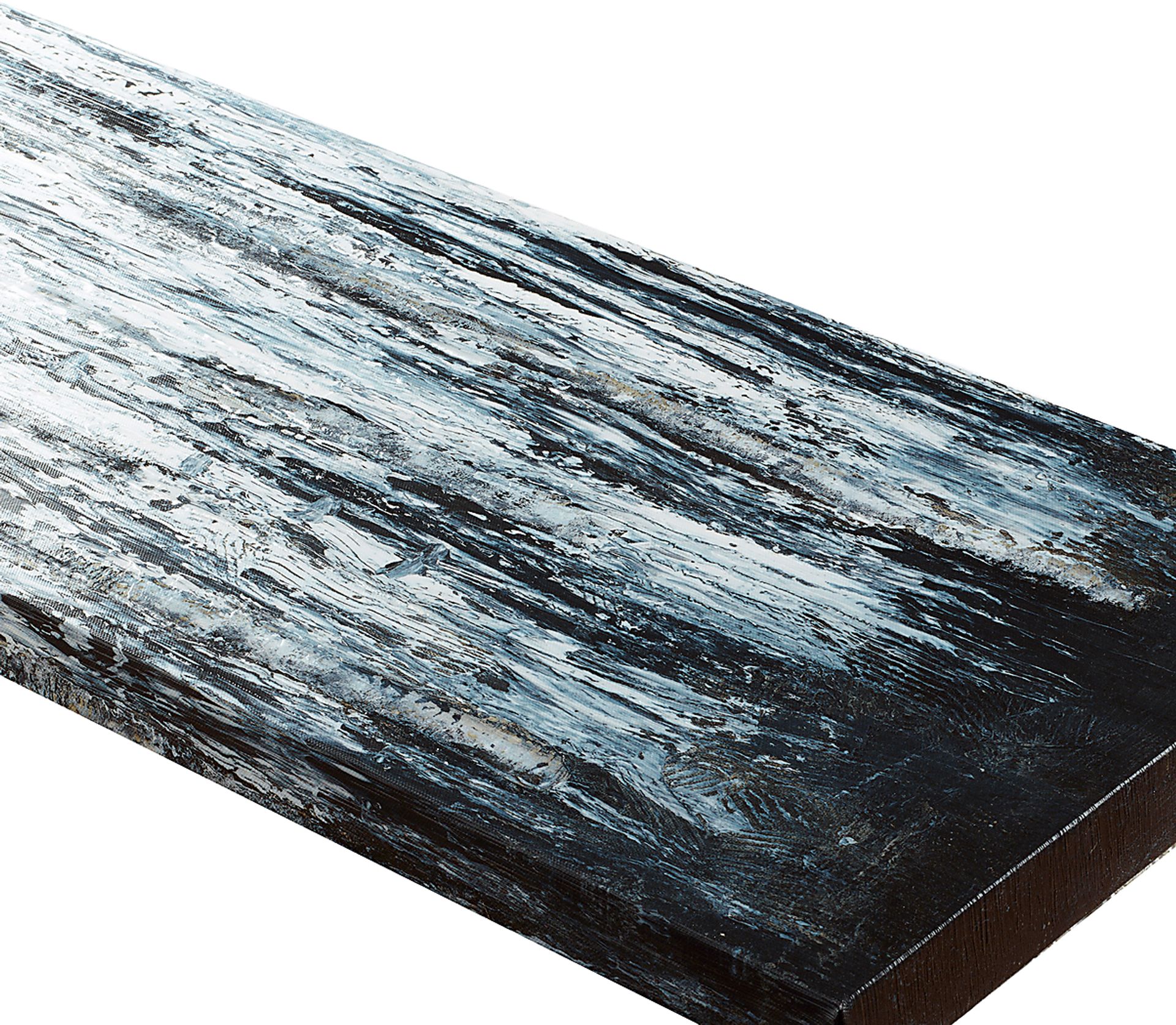 Alemany Black Gel Coated Print Canvas Set of 3 - Image 4