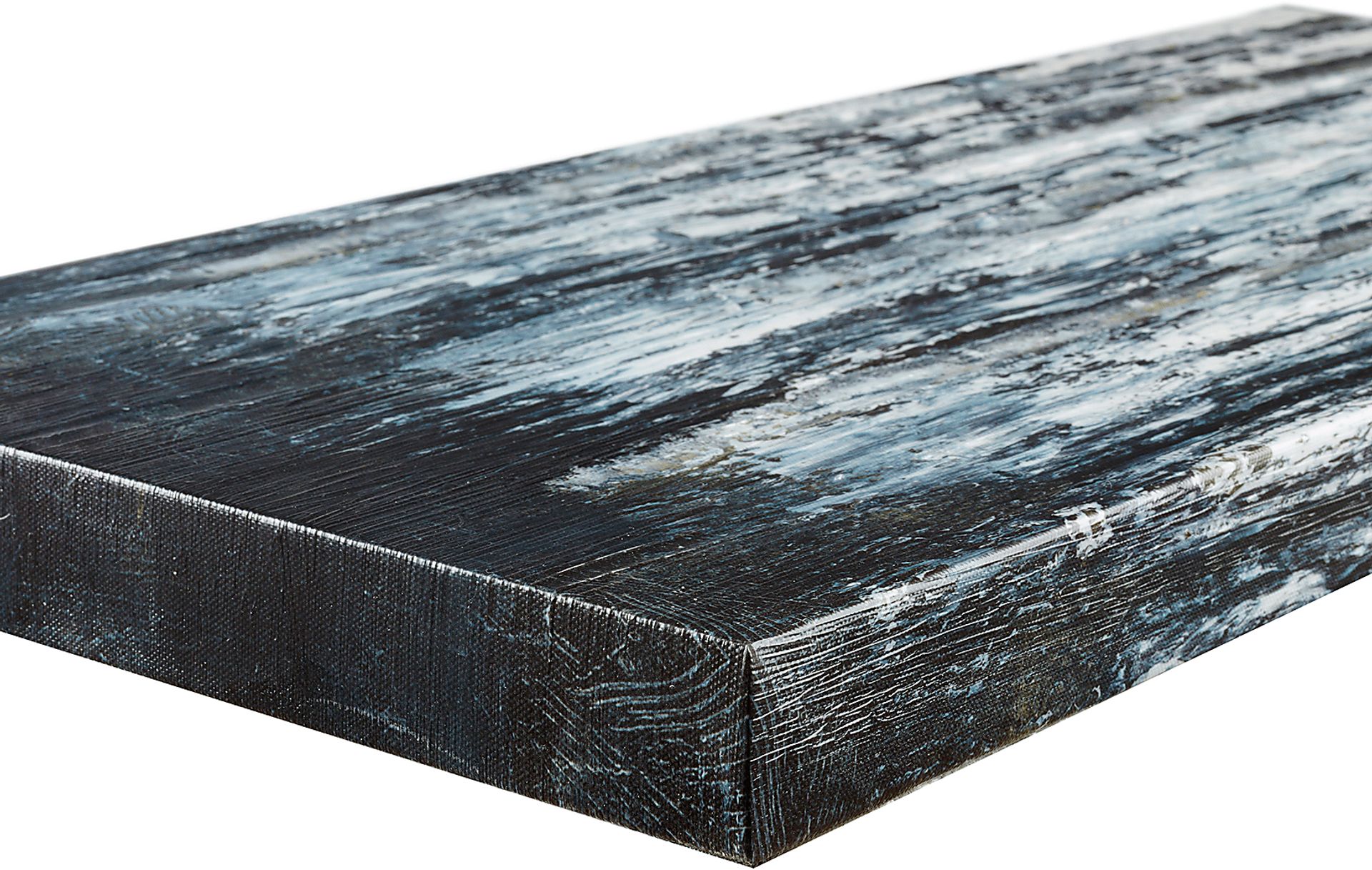 Alemany Black Gel Coated Print Canvas Set of 3 - Image 5