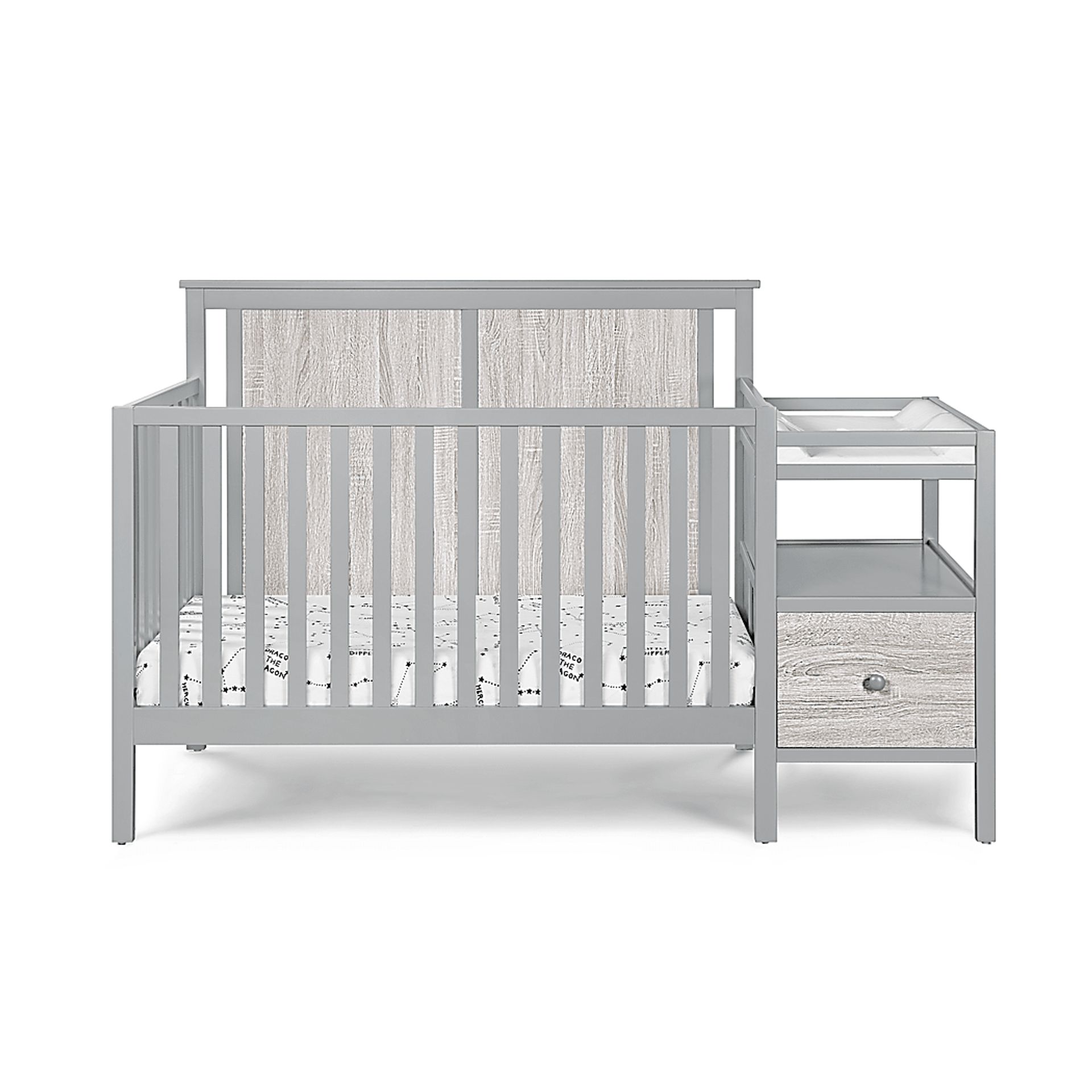 Kids Alemeda Gray Crib and Changer Combo - Image 3