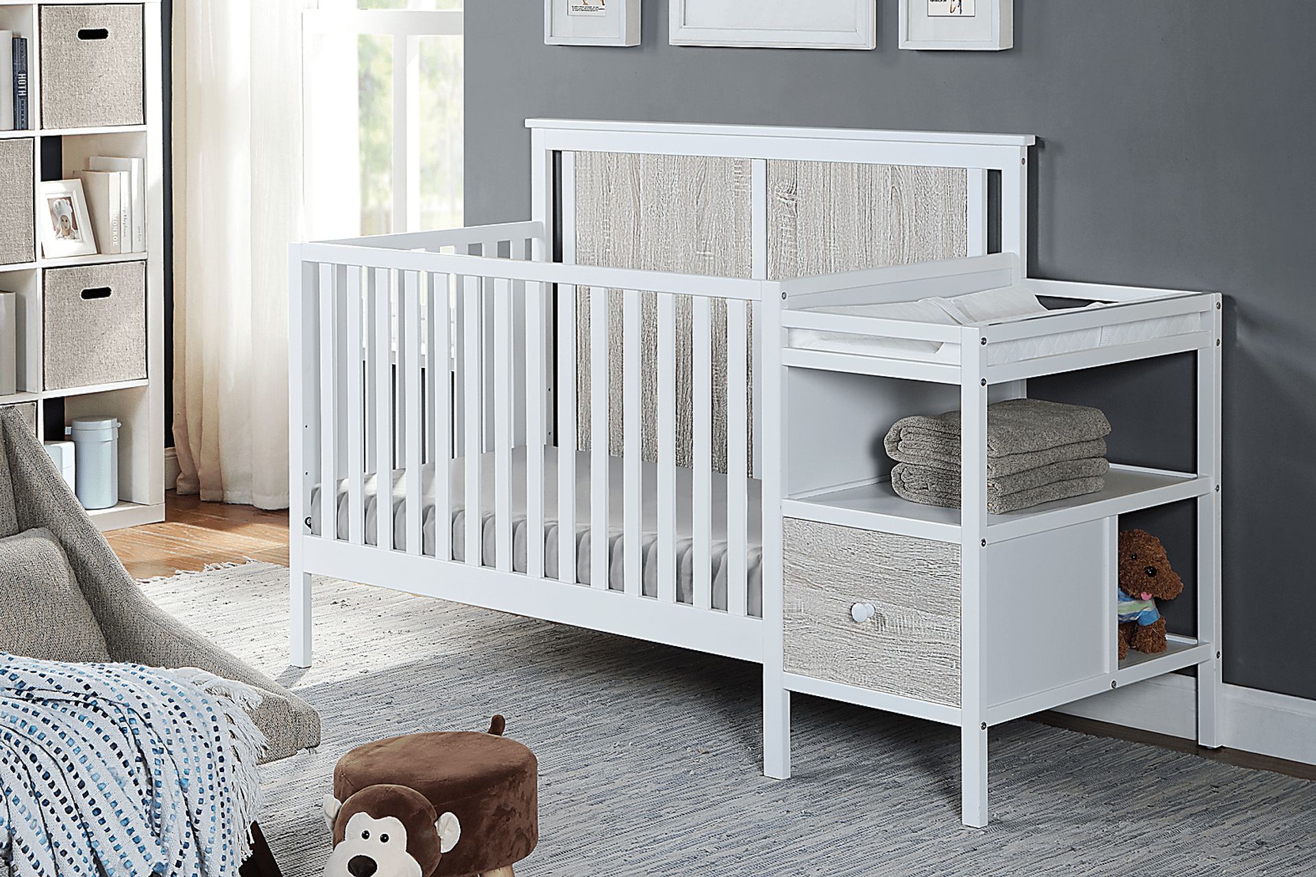 Kids Alemeda White Crib and Changer Combo - Image 6