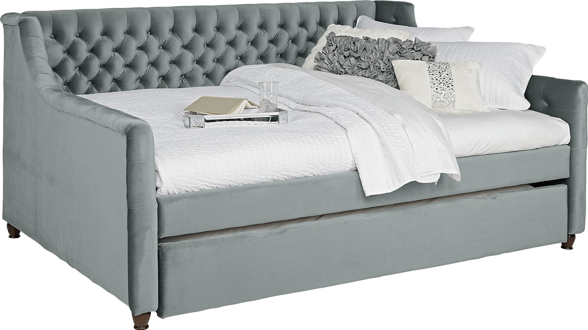 Alena Blue 2 Pc Full Daybed with Trundle - Image 1