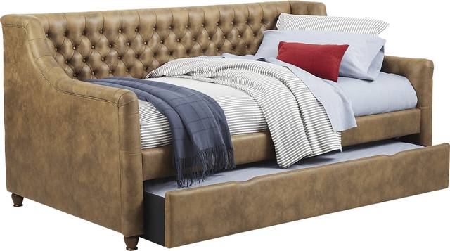 Alena Brown 4 Pc Full Daybed with Twin Storage Trundle - Thumbnail - Image 1