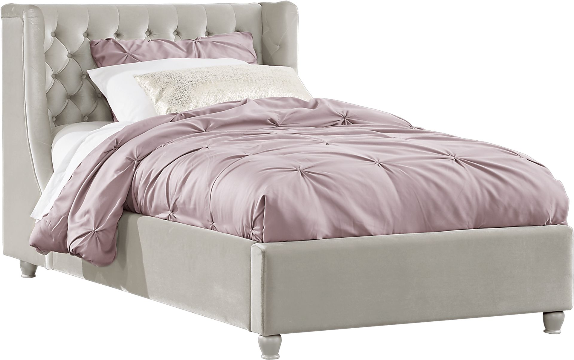 Alena Champagne 2 Pc Full Upholstered Bed - Image 1