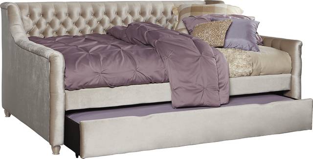 Alena Champagne 4 Pc Full Daybed with Twin Storage Trundle - Thumbnail - Image 1