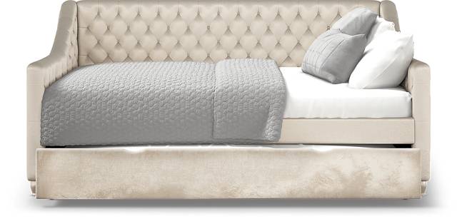 Alena Champagne 4 Pc Twin Daybed with Twin Storage Trundle - Thumbnail - Image 2