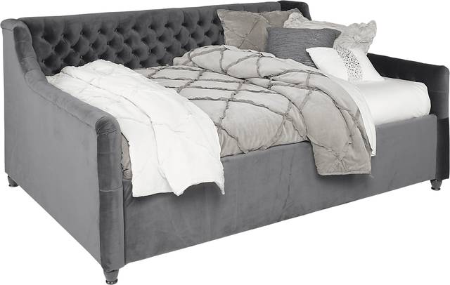 Kids Oberon White 5 Pc Twin Bedroom with Charcoal Daybed - Thumbnail - Image 3