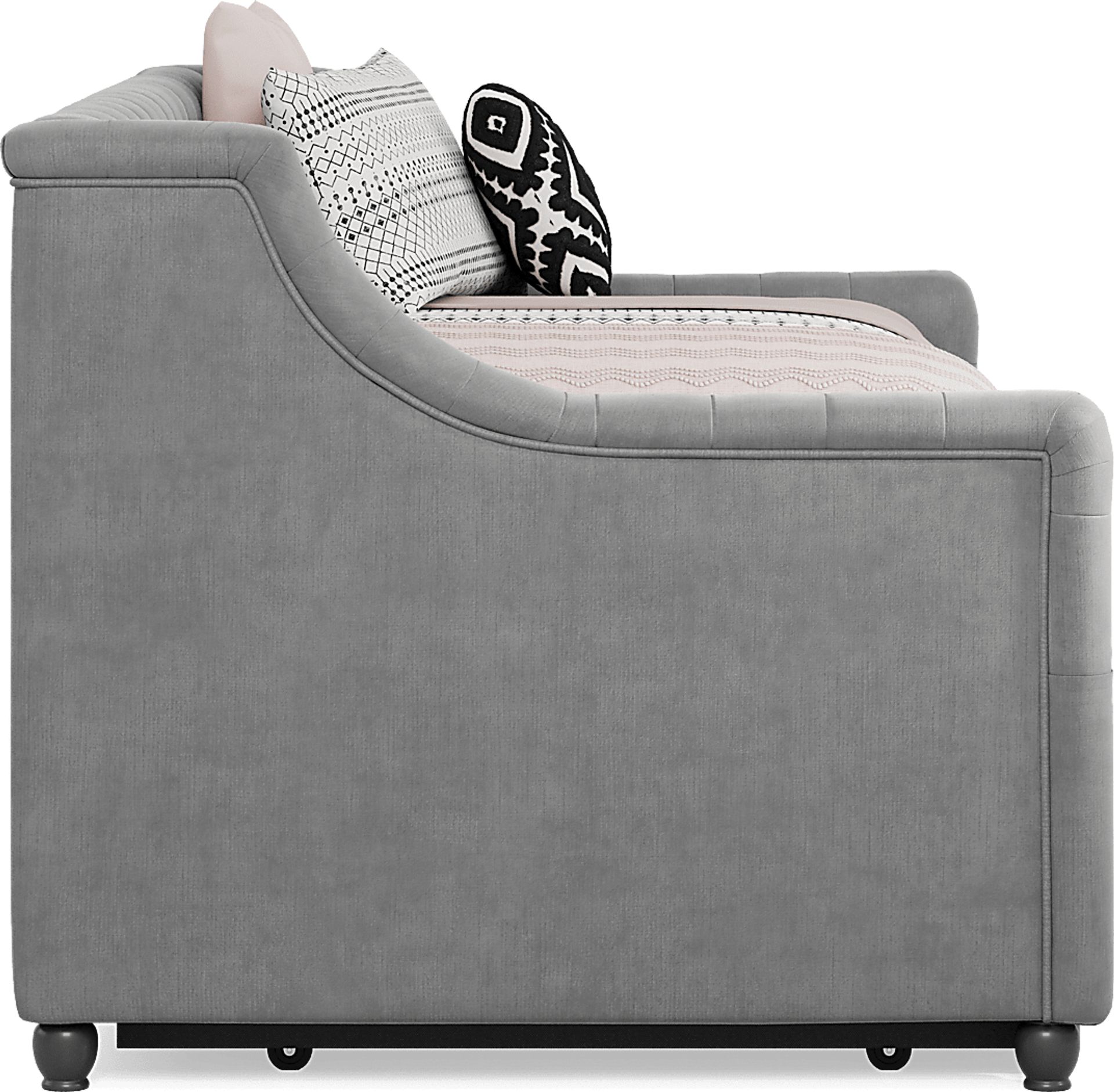 Alena Charcoal Twin Daybed with Twin Storage Trundle - Image 3