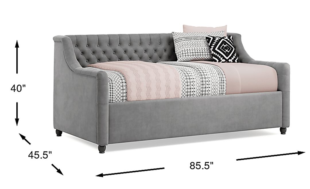Alena Charcoal Twin Daybed