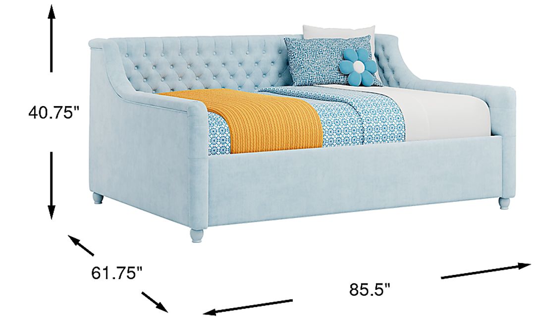 Alena Light Blue Full Daybed