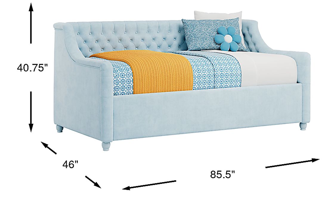 Alena Light Blue Twin Daybed