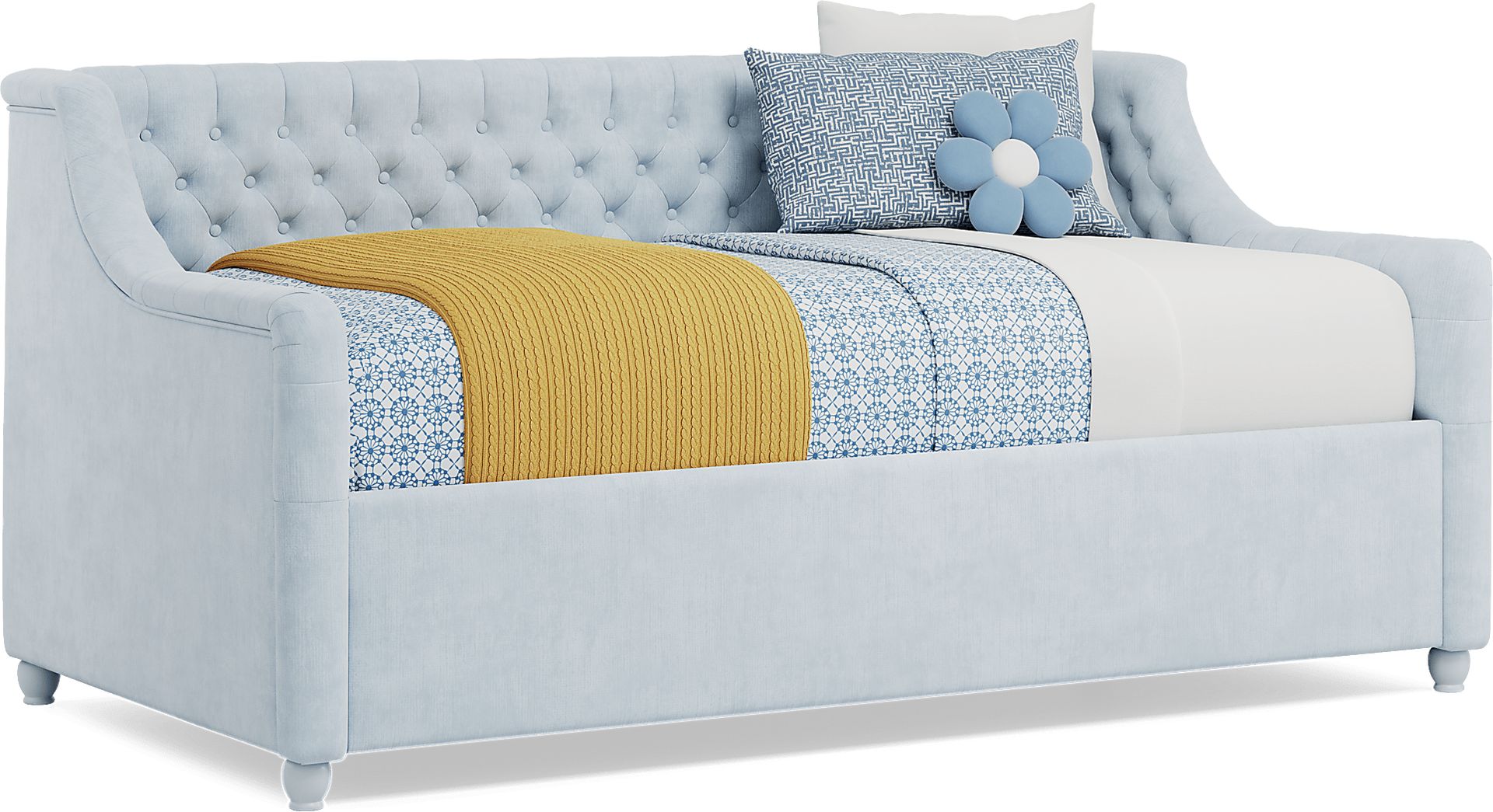 Kids Lindbrook Sand Bedroom with Alena Light Blue Twin Daybed - Image 5