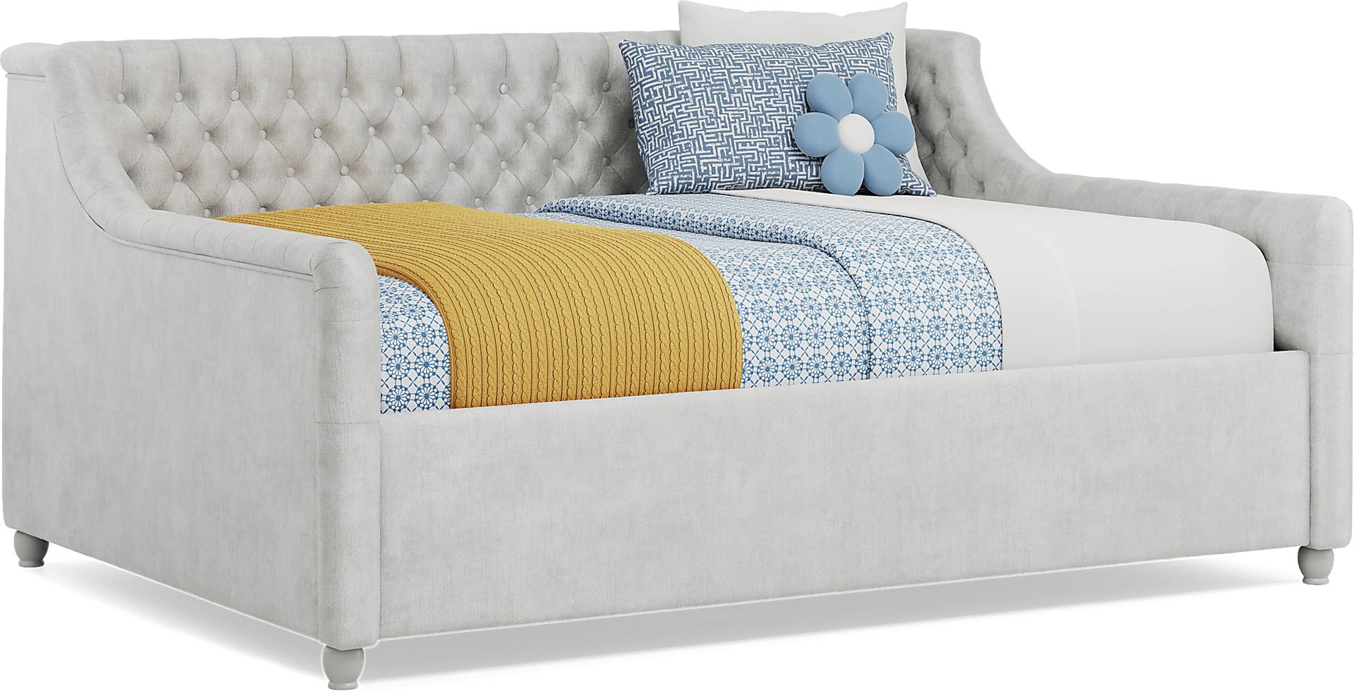 Alena Silver Full Daybed - Image 1