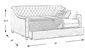 Alena Silver 4 Pc Twin Daybed with Twin Storage Trundle