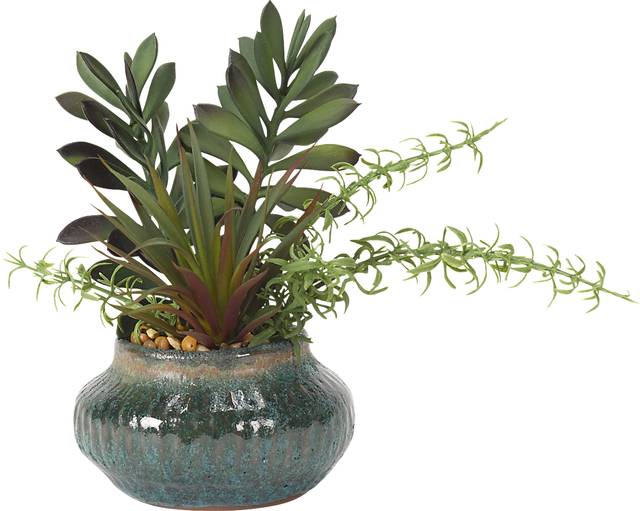 Alendra Green Jade Silk Plant - Thumbnail - Image 1