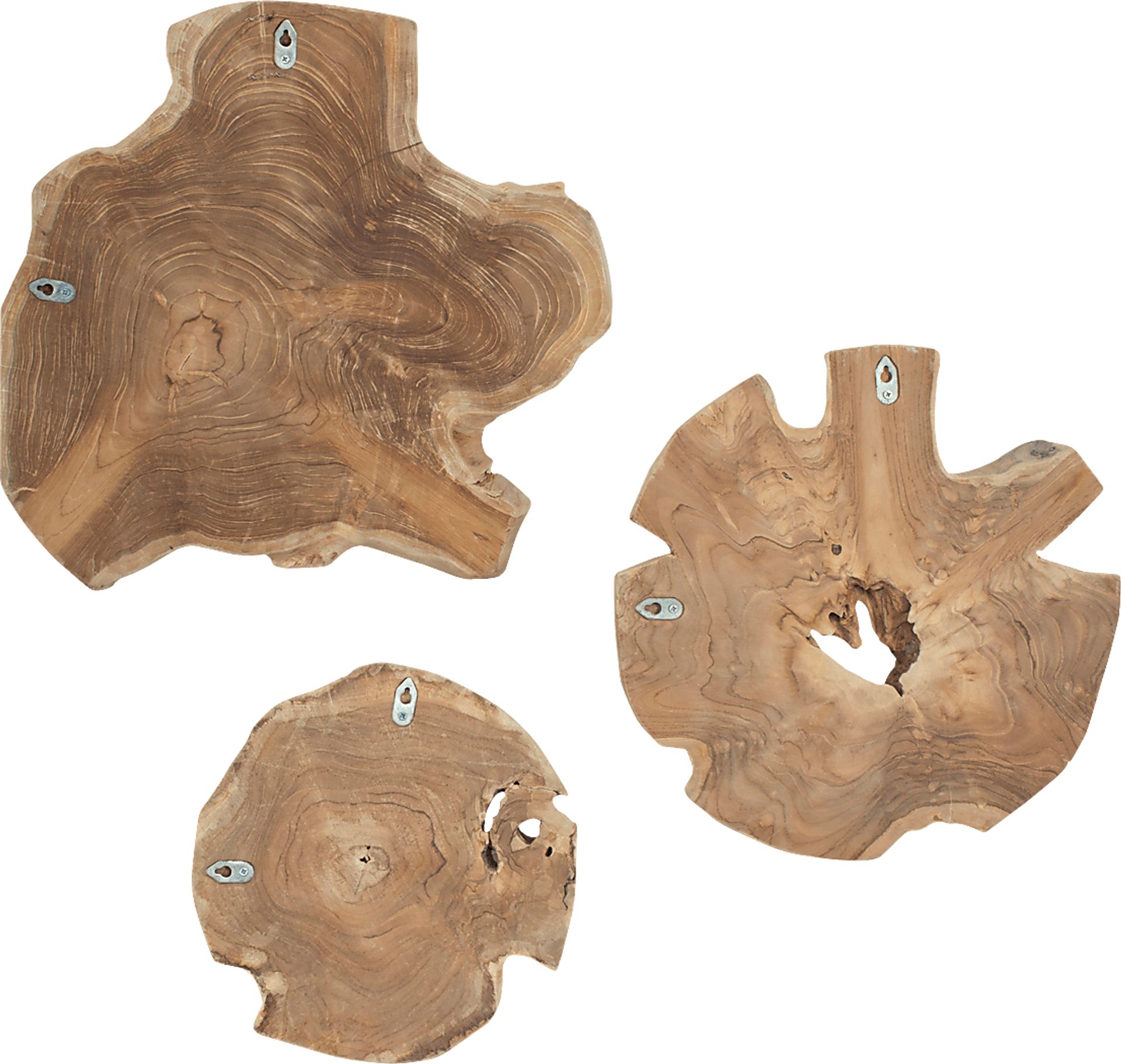 Alenia Natural Outdoor Wall Art, Set of 3 - Image 3