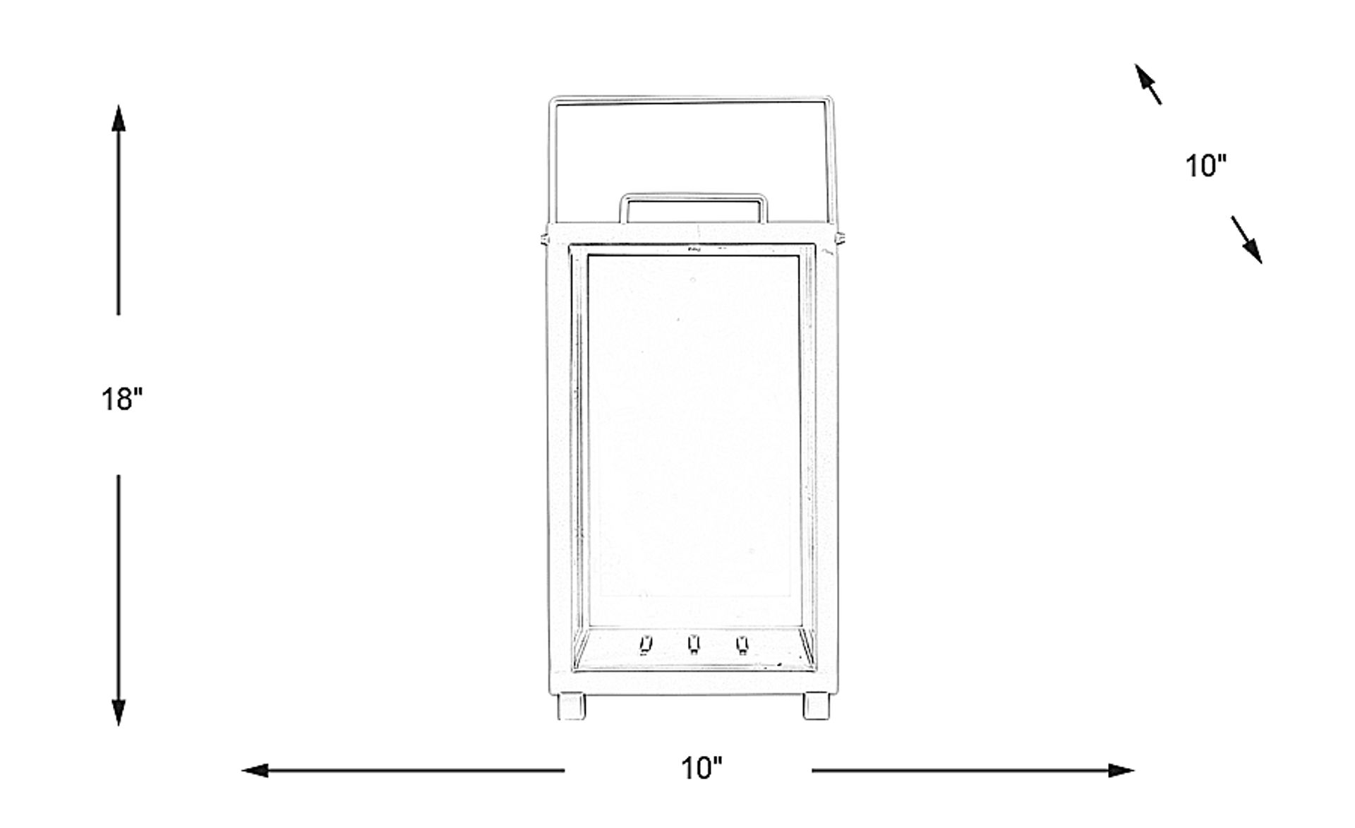 Dimension Image. Please refer to the Dimension Tab on this page for dimension details.