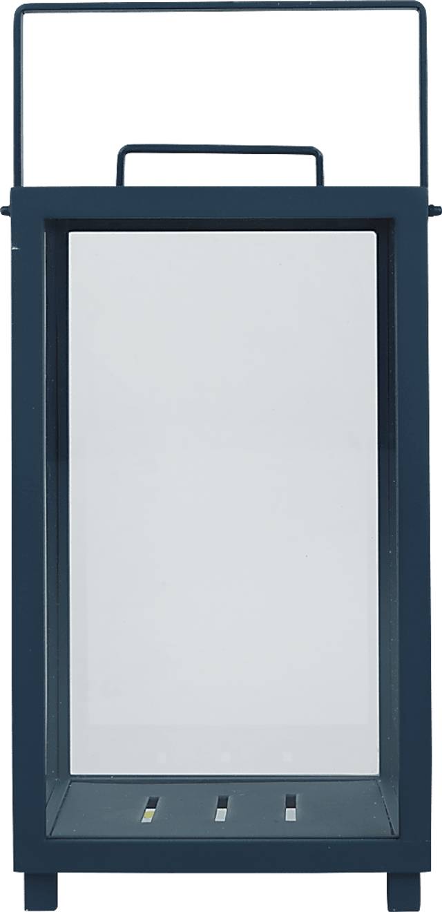 Alenna Blue Large Indoor/Outdoor Lantern - Thumbnail - Image 1